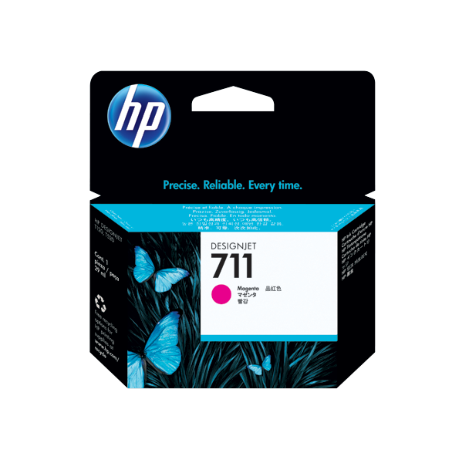 Cartucho de tinta HP 711 Magenta (CZ131A) DesignJet T120/T520 29ml