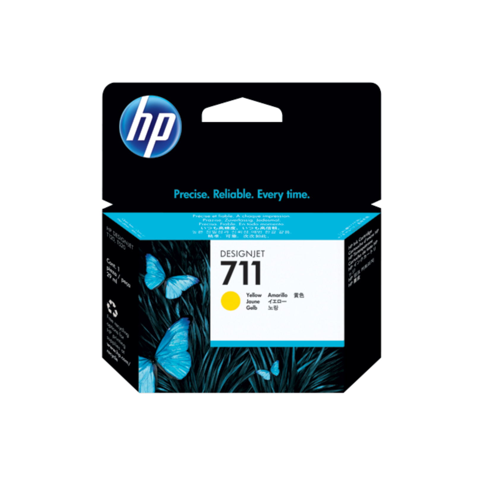 Cartucho de tinta HP 711 Yellow (CZ132A) DesignJet T120/T520 29ml