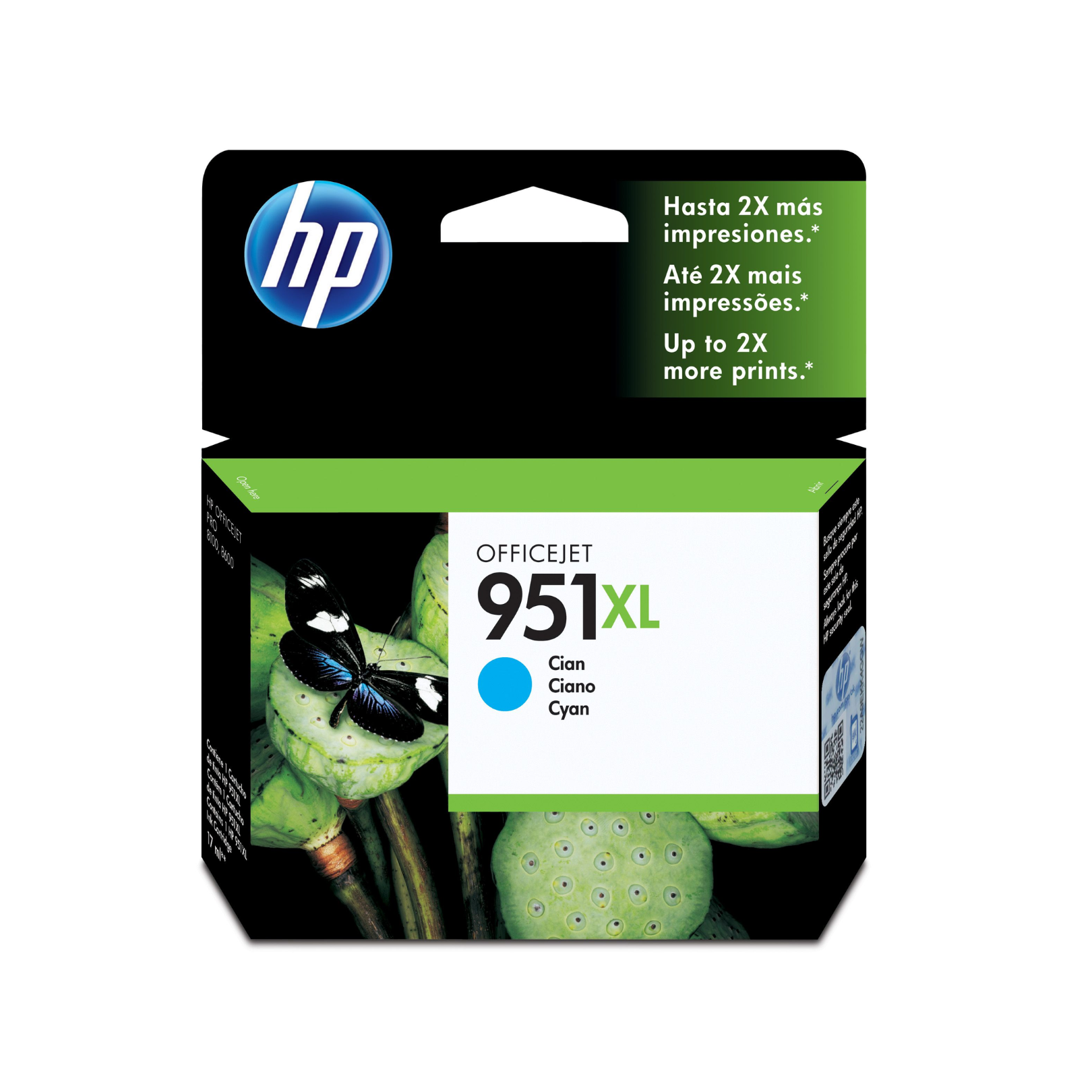 Cartucho de tinta HP 951XL Cian (CN046AL) OfficeJet 8100/8600 1500 Pag.
