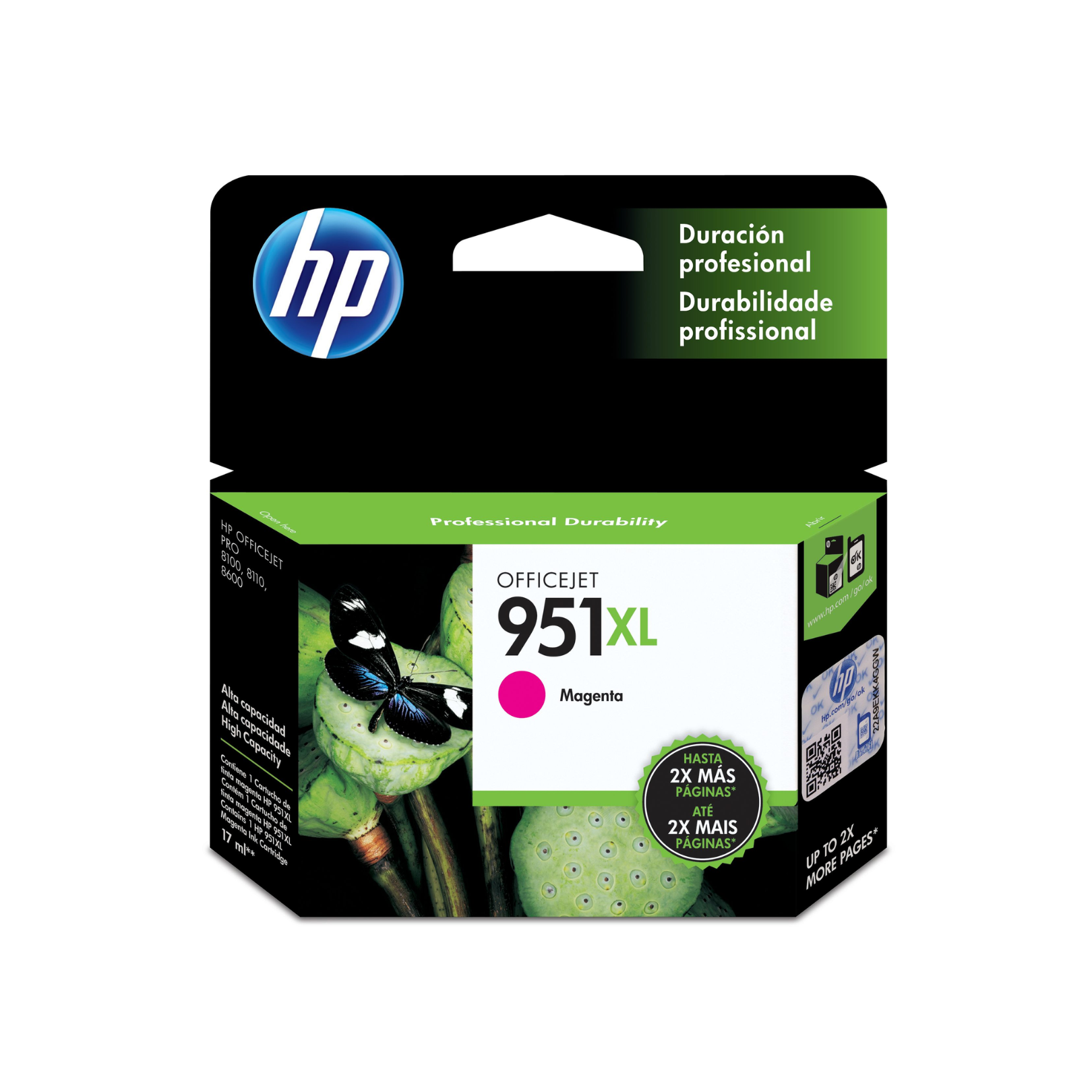Cartucho de tinta HP 951XL Magenta (CN047AL) OfficeJet 8100/8600 1500 Pag.