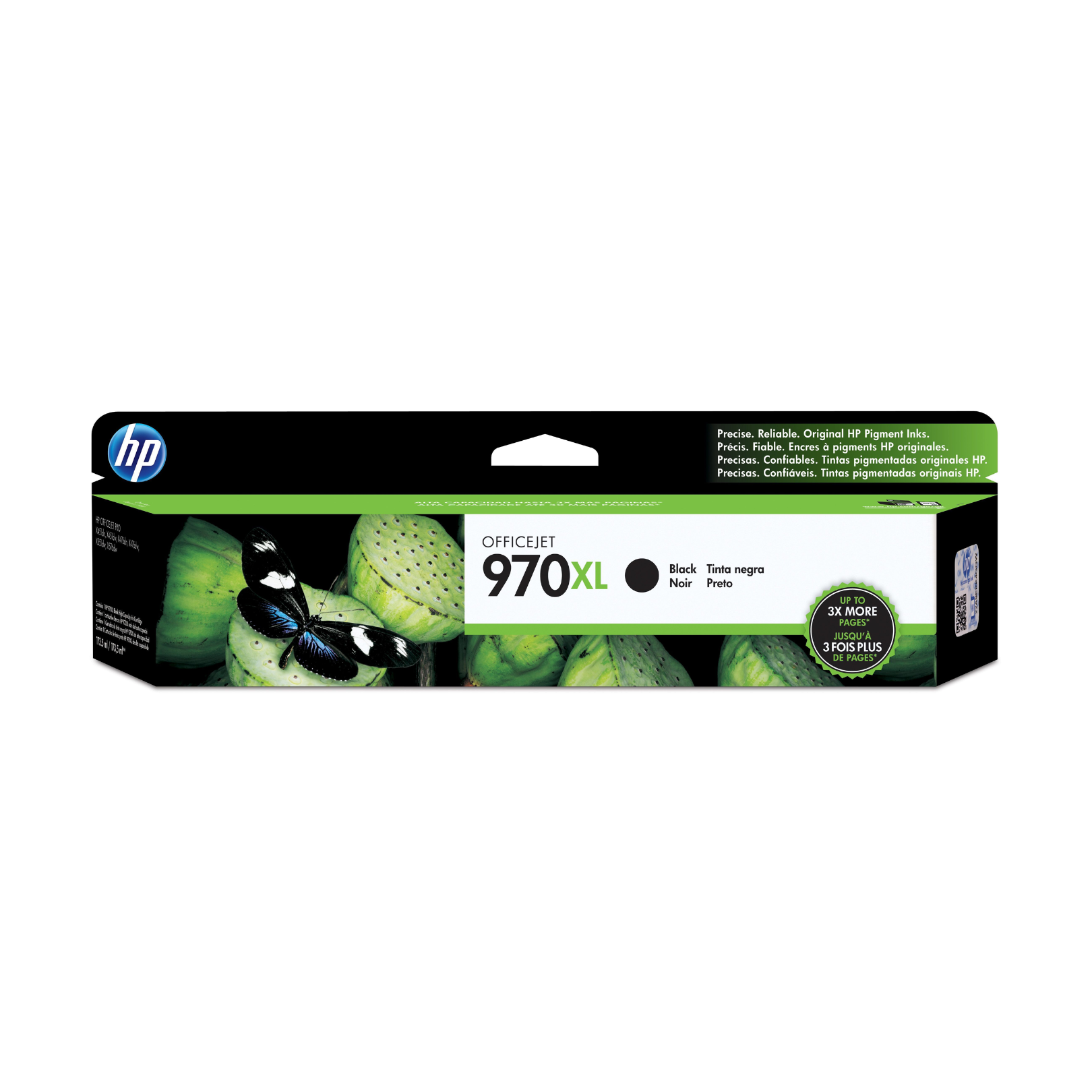 Cartucho de tinta HP 970XL Negro (CN625AM) OfficeJet X476DW/X451DW 9200 Pag.