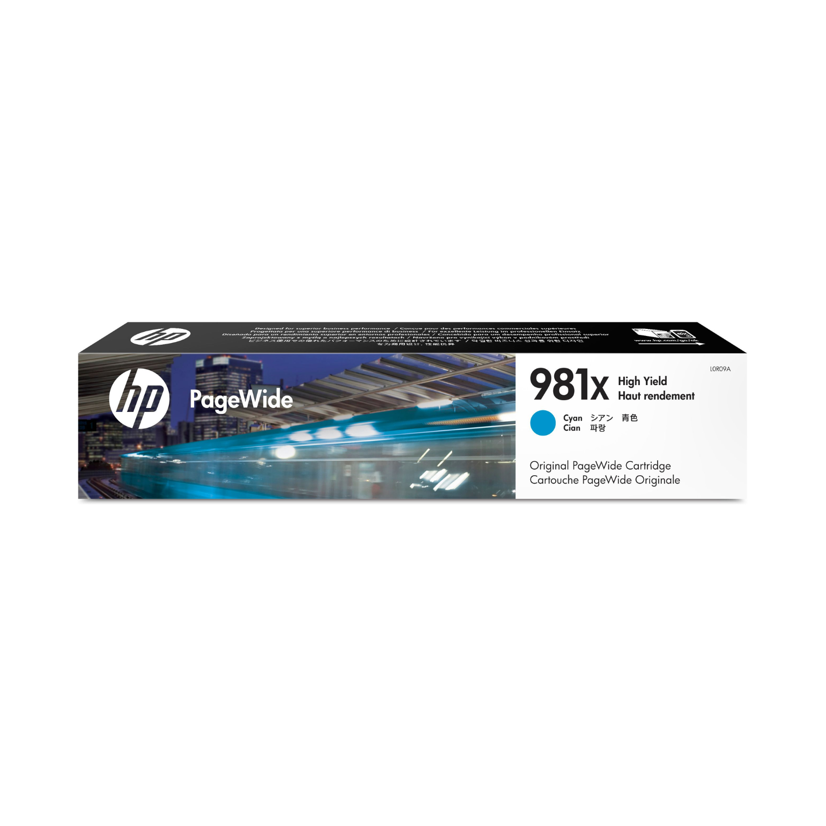 Cartucho de tinta HP 981X Cian (L0R09A) PageWide 556DN/586DN 10000 Pag.