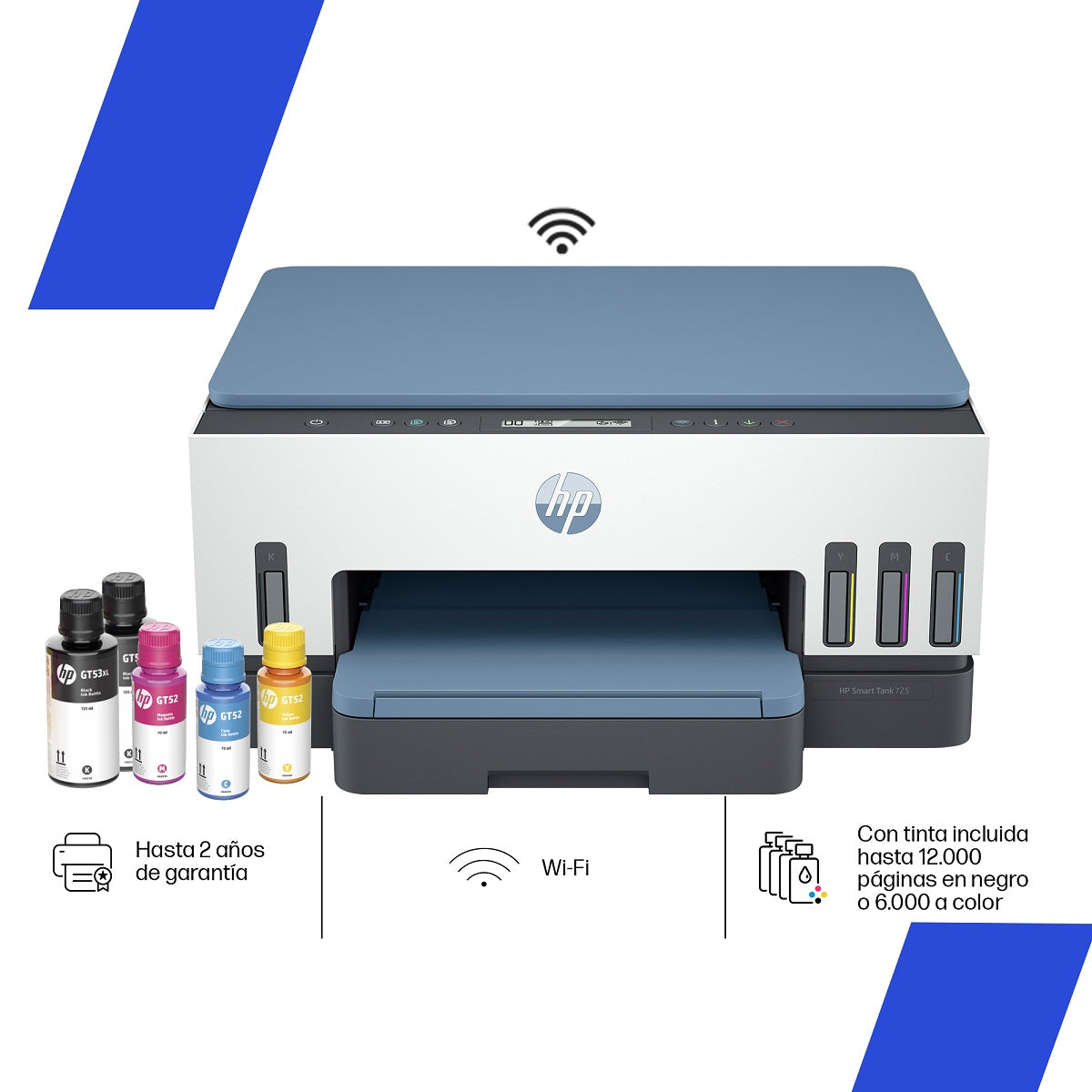 Impresora Multifuncional HP Smart Tank 725 Wireless (28B51A)