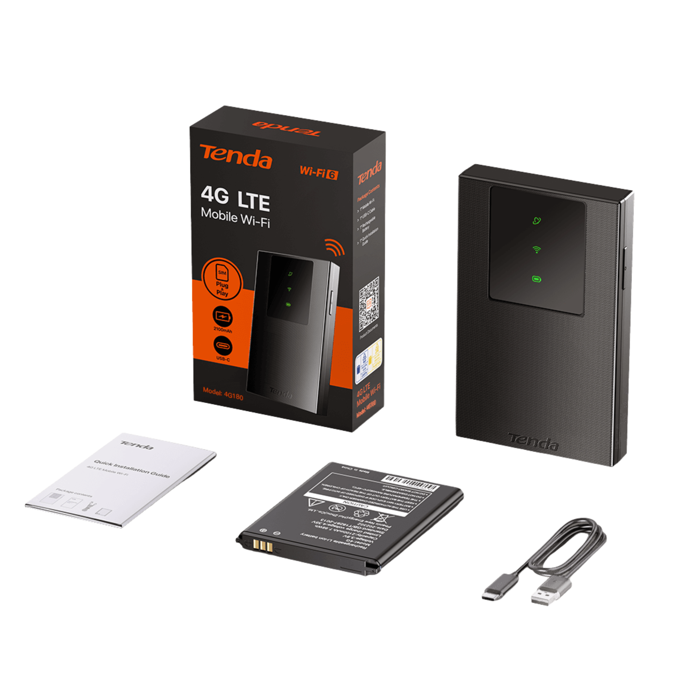 Router Móvil TENDA 4G180 v4.0 Wi-Fi 4G LTE Todo Operador 300 Mbps