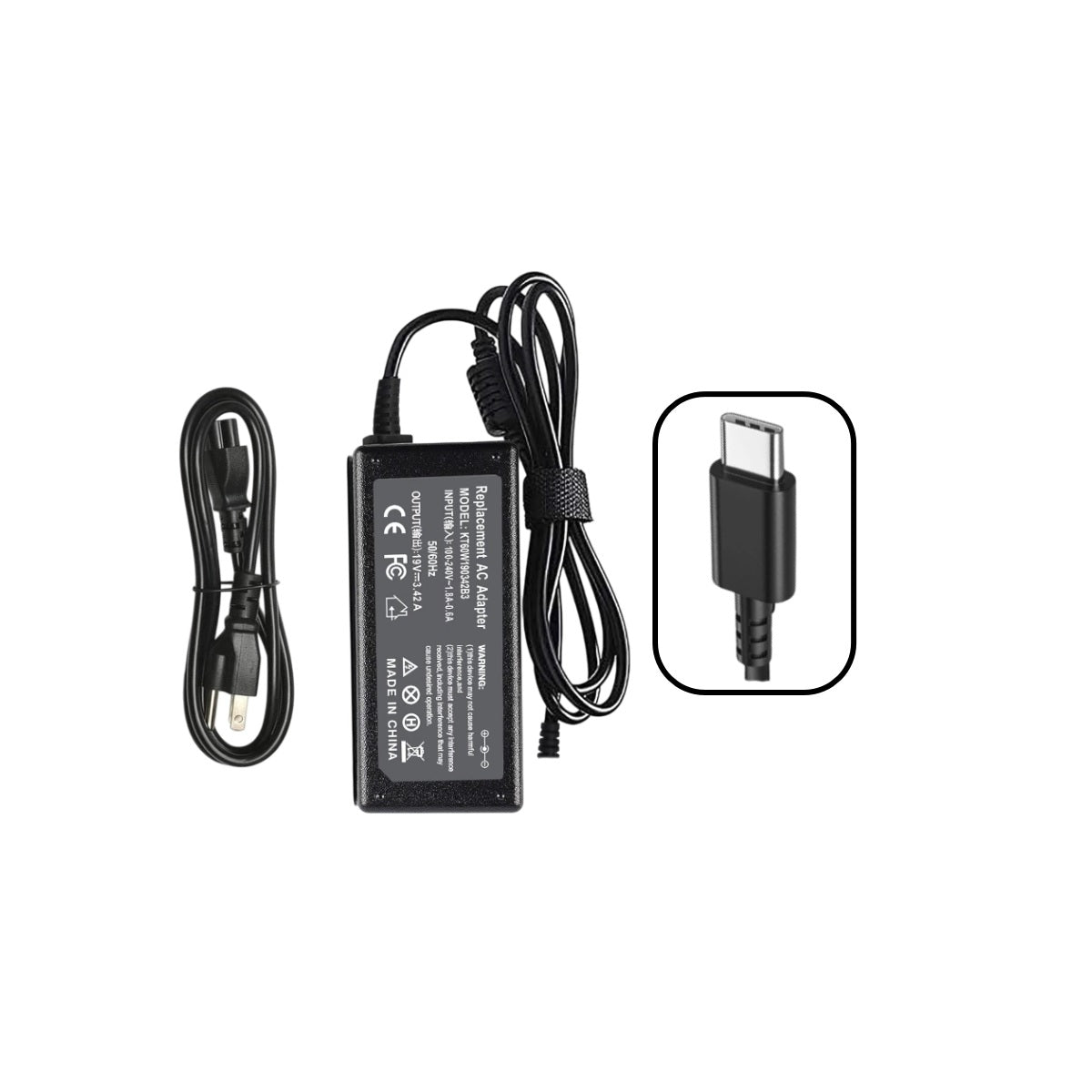 Cargador Genérico Para Laptop Lenovo 20V 3.25A 65W Tipo C-5324