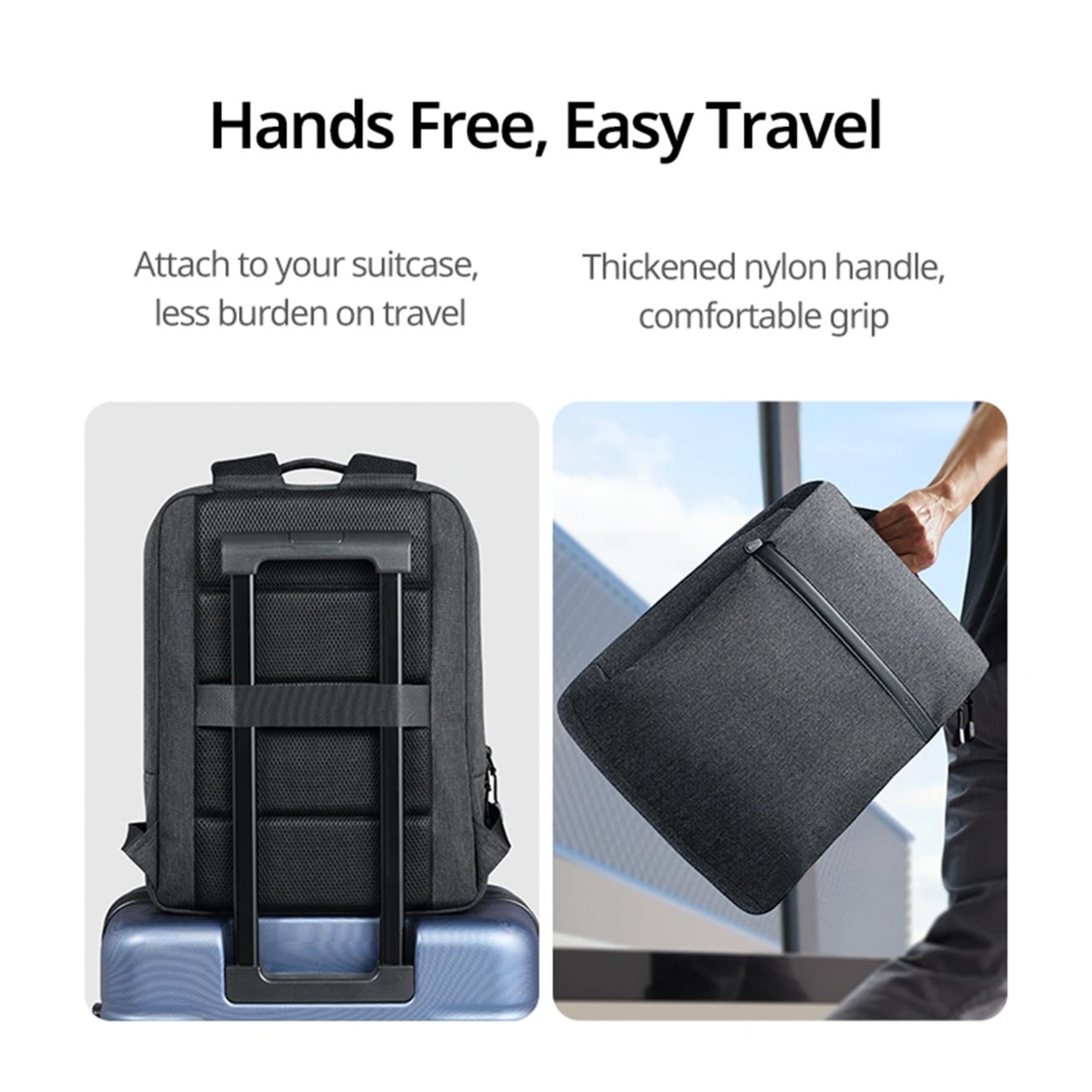 Mochila UGREEN LP664 Ergonómica para Laptop 15.6" Gris (90798)