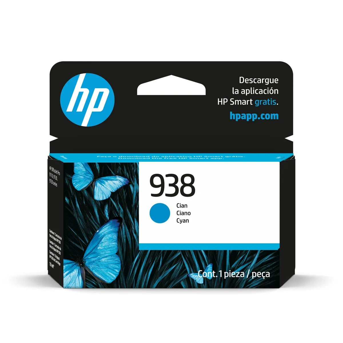 Cartucho de tinta HP 938 Cyan (4S6X5PL) OfficeJet 9130   800 Pag.