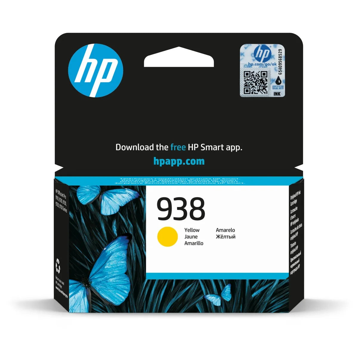 Cartucho de tinta HP 938 Amarillo (4S6X7PL) OfficeJet 9130 800 Pag.