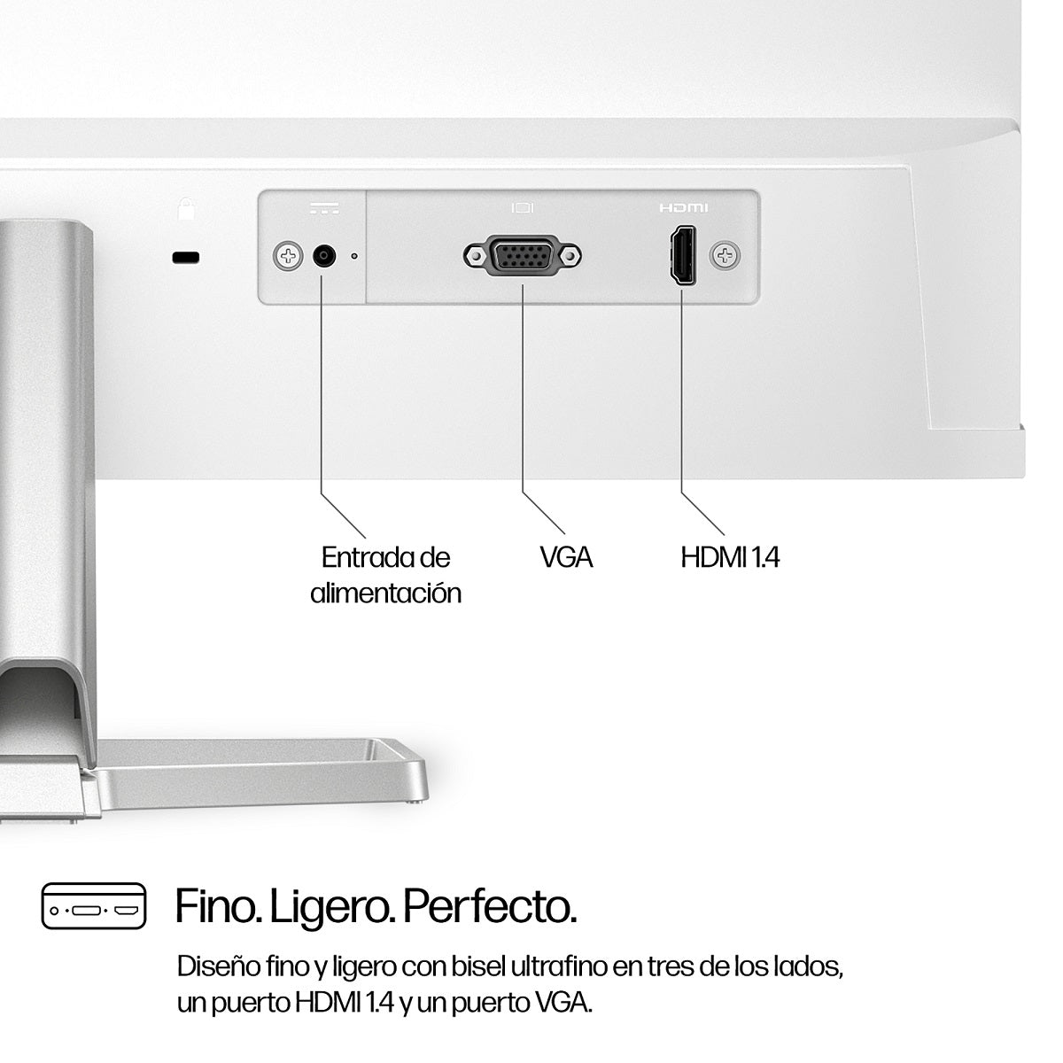 Monitor HP Serie 5 524sw de 23.8" FHD, Blanco (94C21AA)