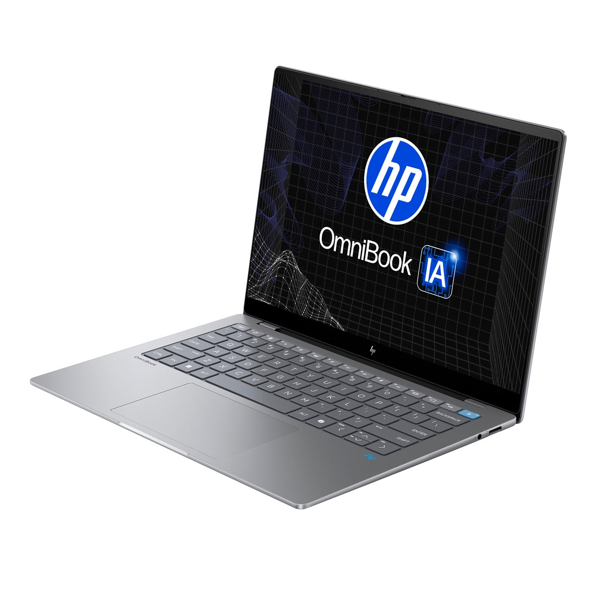 Laptop HP OmniBook 14-fe0000la, Snapdragon® X Elite X1E-78-100, 16 GB, 1TB SSD, 14" 2K Táctil, Windows 11 Home (A9FX1LA)