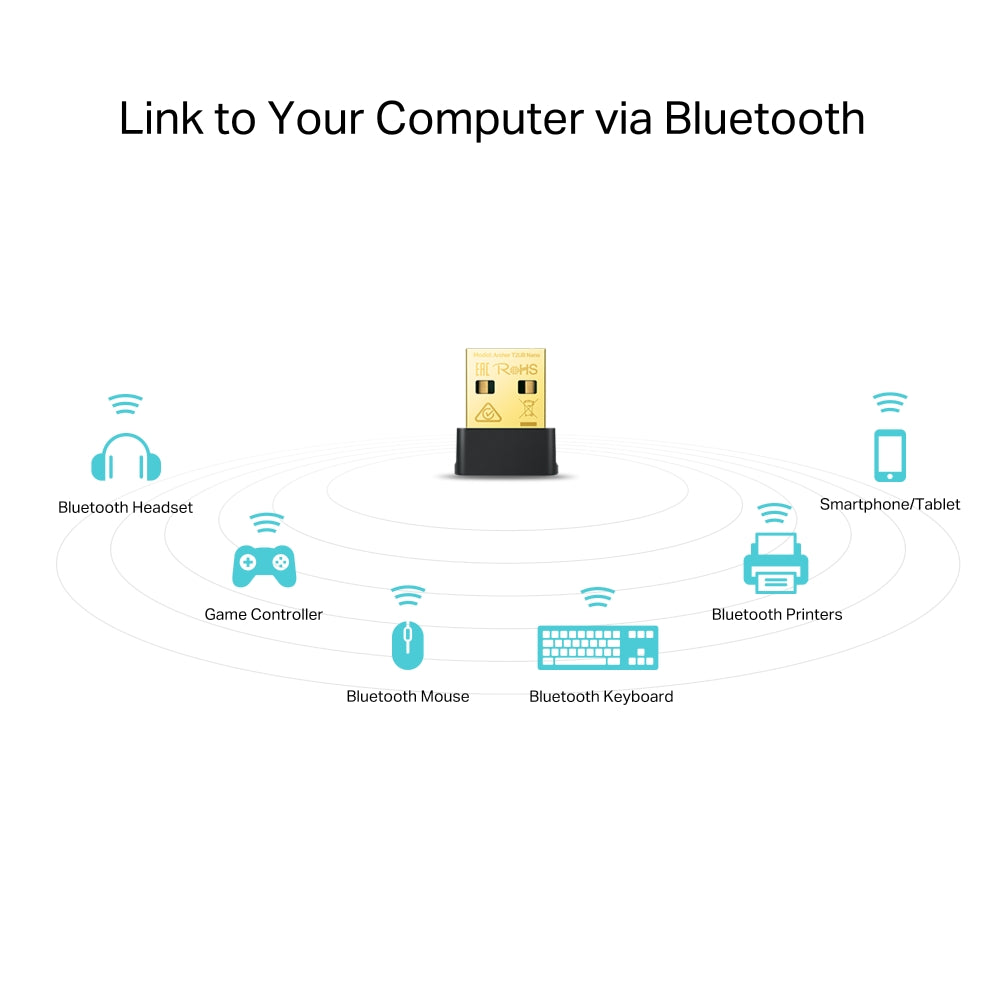 Adaptador Wi-Fi/Bluetooth USB TP-Link Archer T2UB Nano V1 AC600