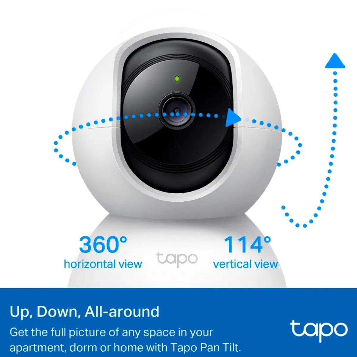 Cámara de seguridad TP-Link Tapo C210 Wifi 2k 3MP Para Interiores 360 Detección IA