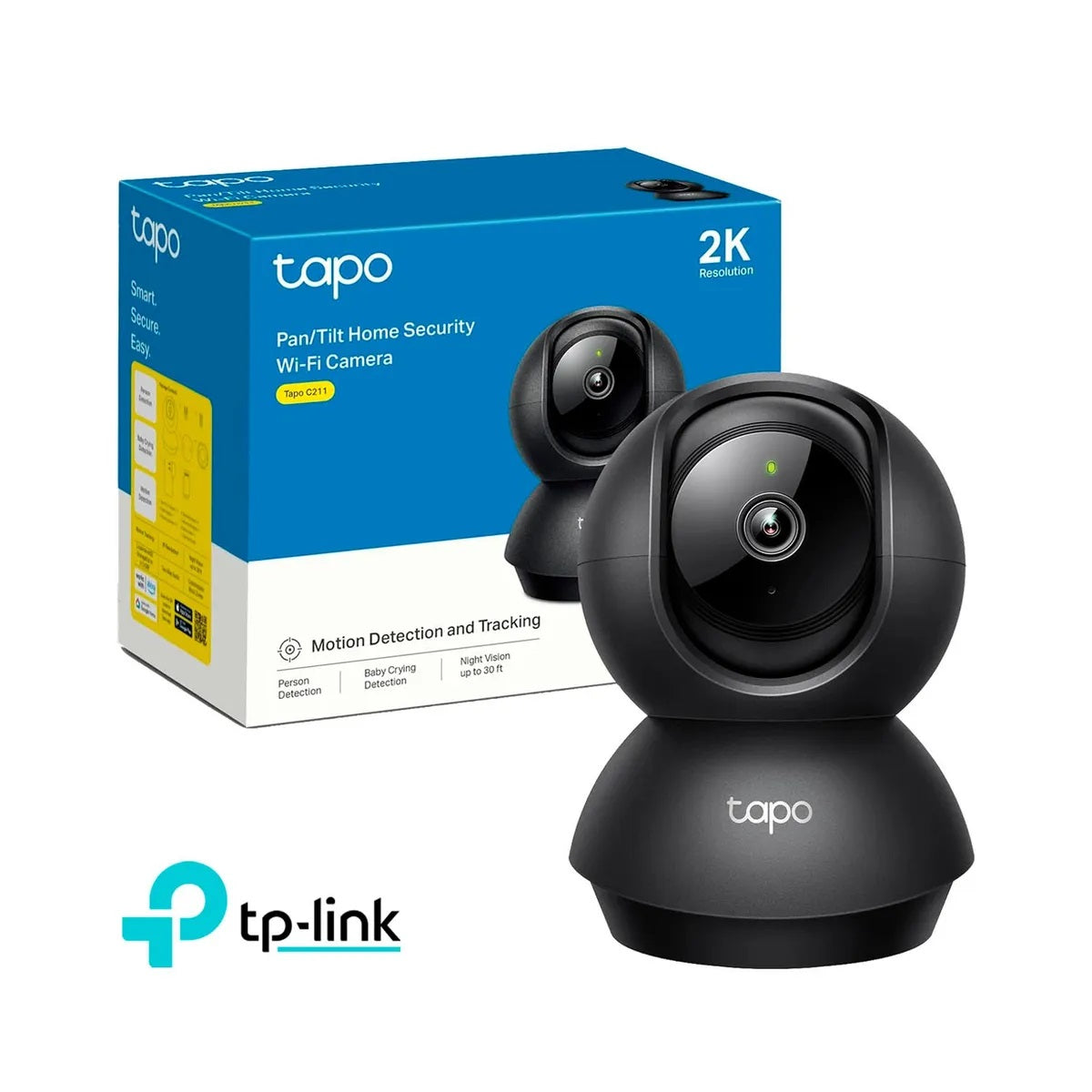 Cámara de seguridad TP-Link Tapo C211 Wifi 2k 3MP Para Interiores 360
