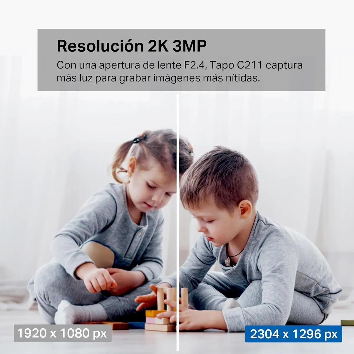 Cámara de seguridad TP-Link Tapo C211 Wifi 2k 3MP Para Interiores 360