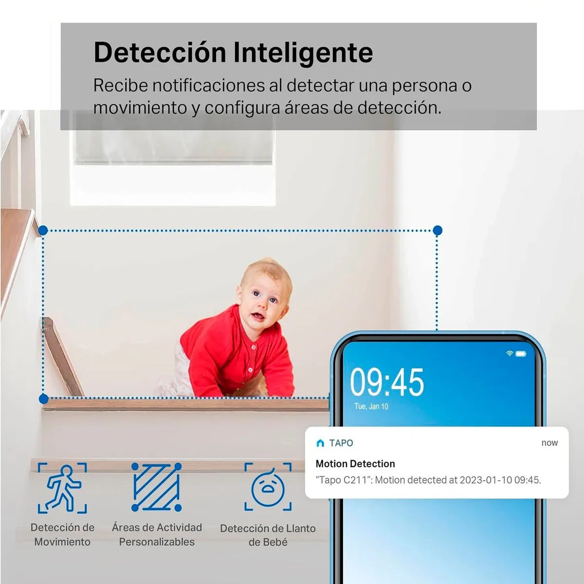 Cámara de seguridad TP-Link Tapo C211 Wifi 2k 3MP Para Interiores 360