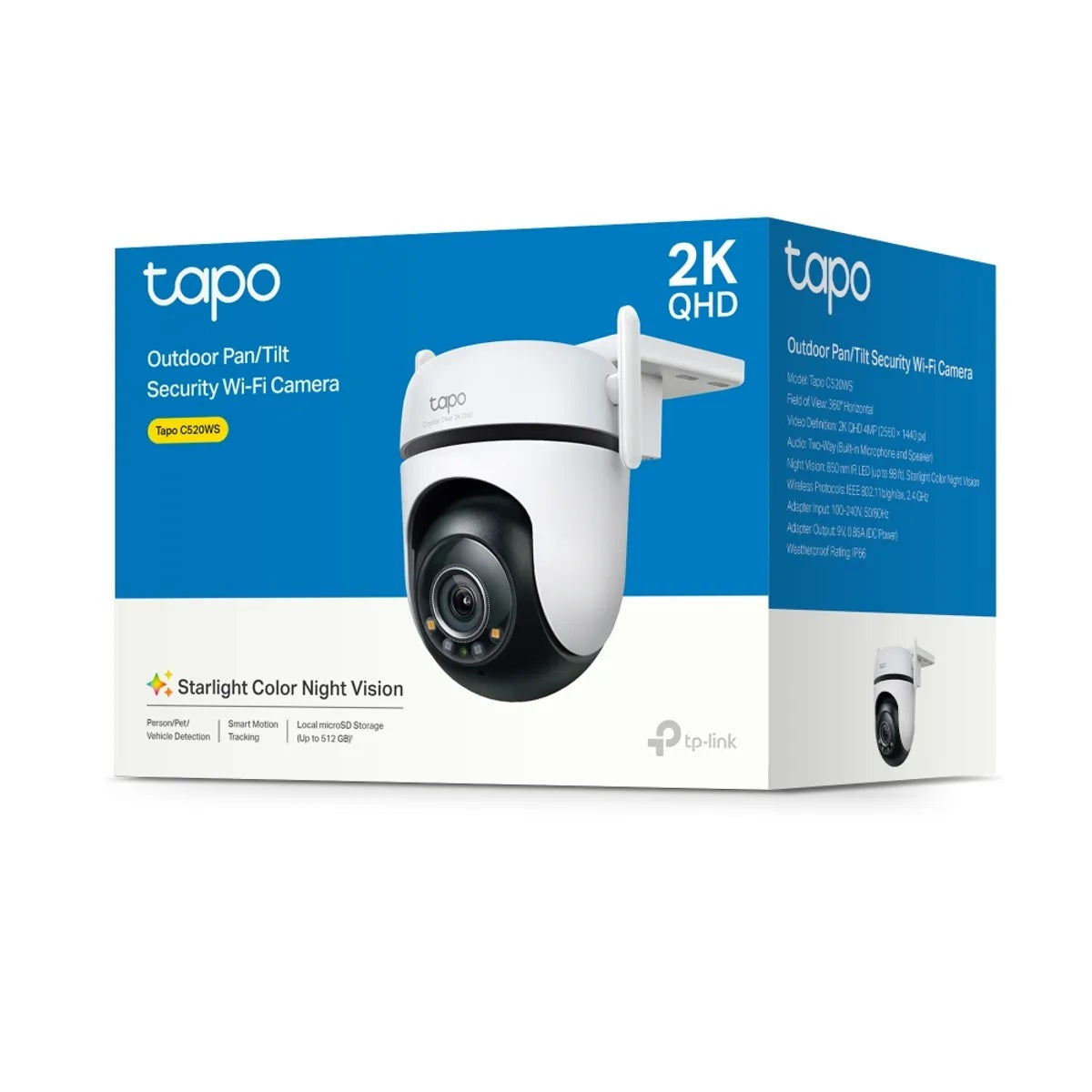 Cámara de Seguridad Tp-Link  Tapo C520WS 4MP 2K para exteriores 360