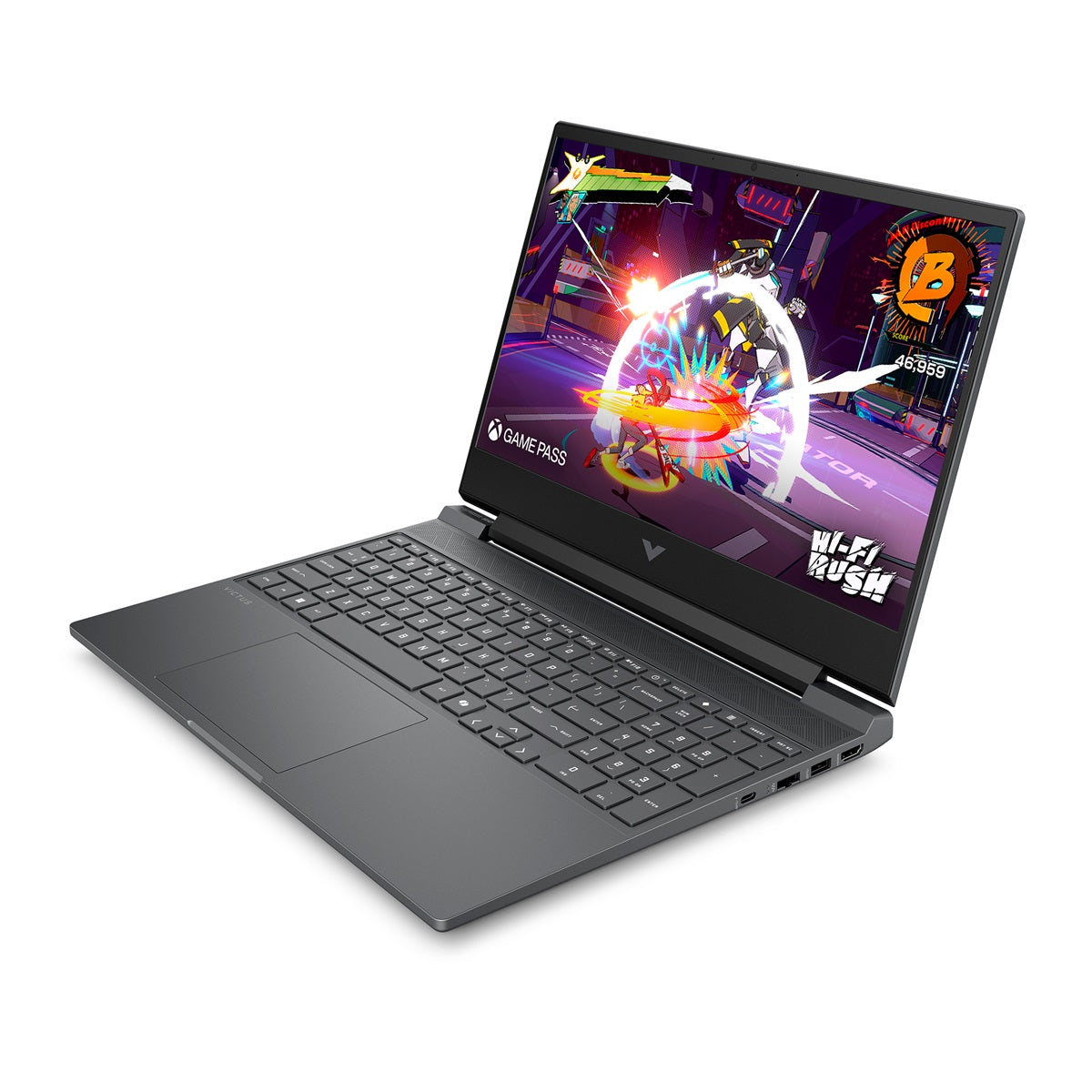 Laptop Gamer HP Victus 15-fa2035la Core i5-13420H 8GB, SSD 512GB, RTX-3050 4GB 15.6", FreeDOS (D74JMLA)