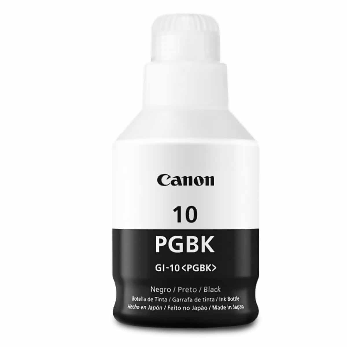 Botella de Tinta Canon GI-10 Negro G5010/G5011/G6010/G6011/G7010