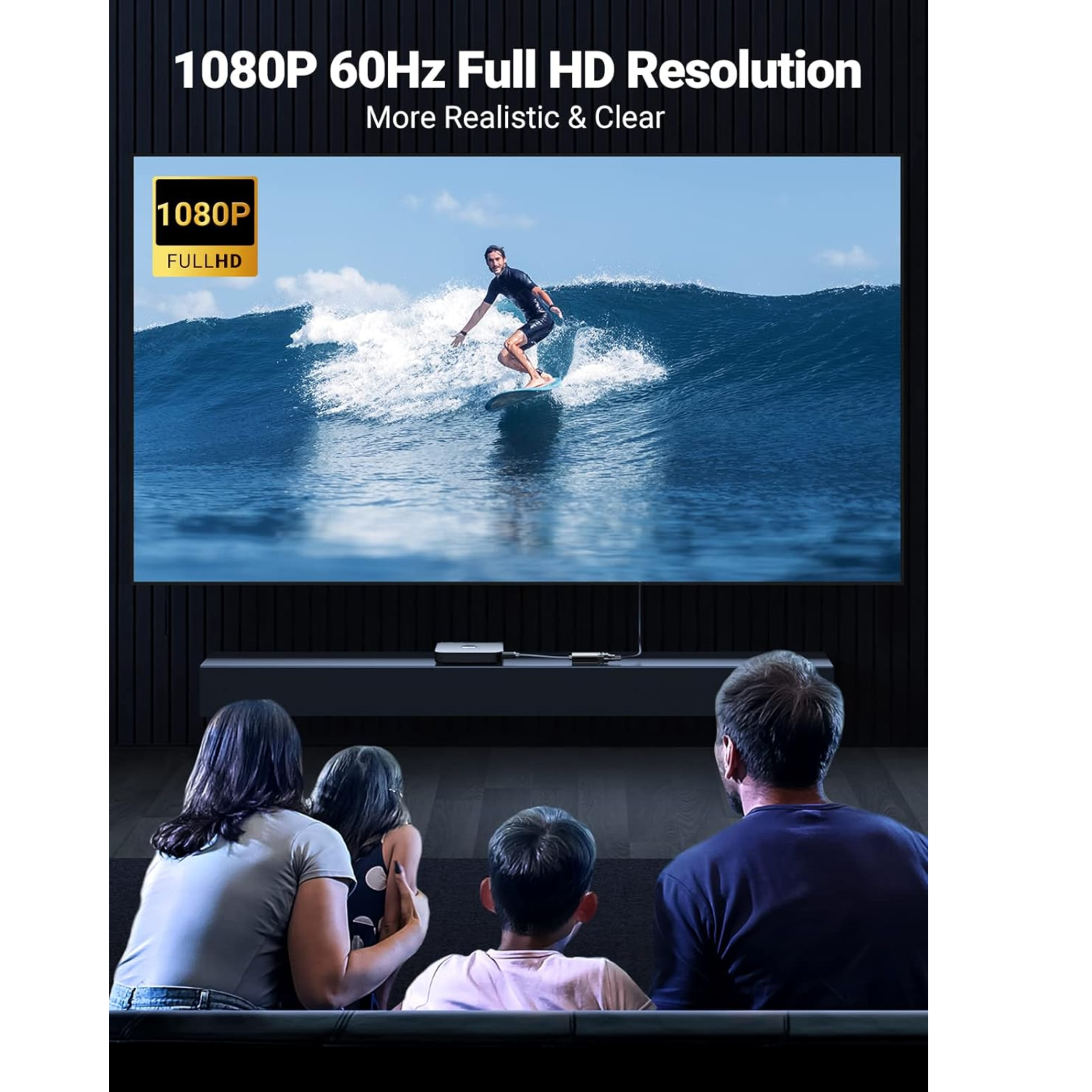 Adaptador UGREEN HDMI a VGA 1080P + Micro USB / Audio 3.5mm (40248)