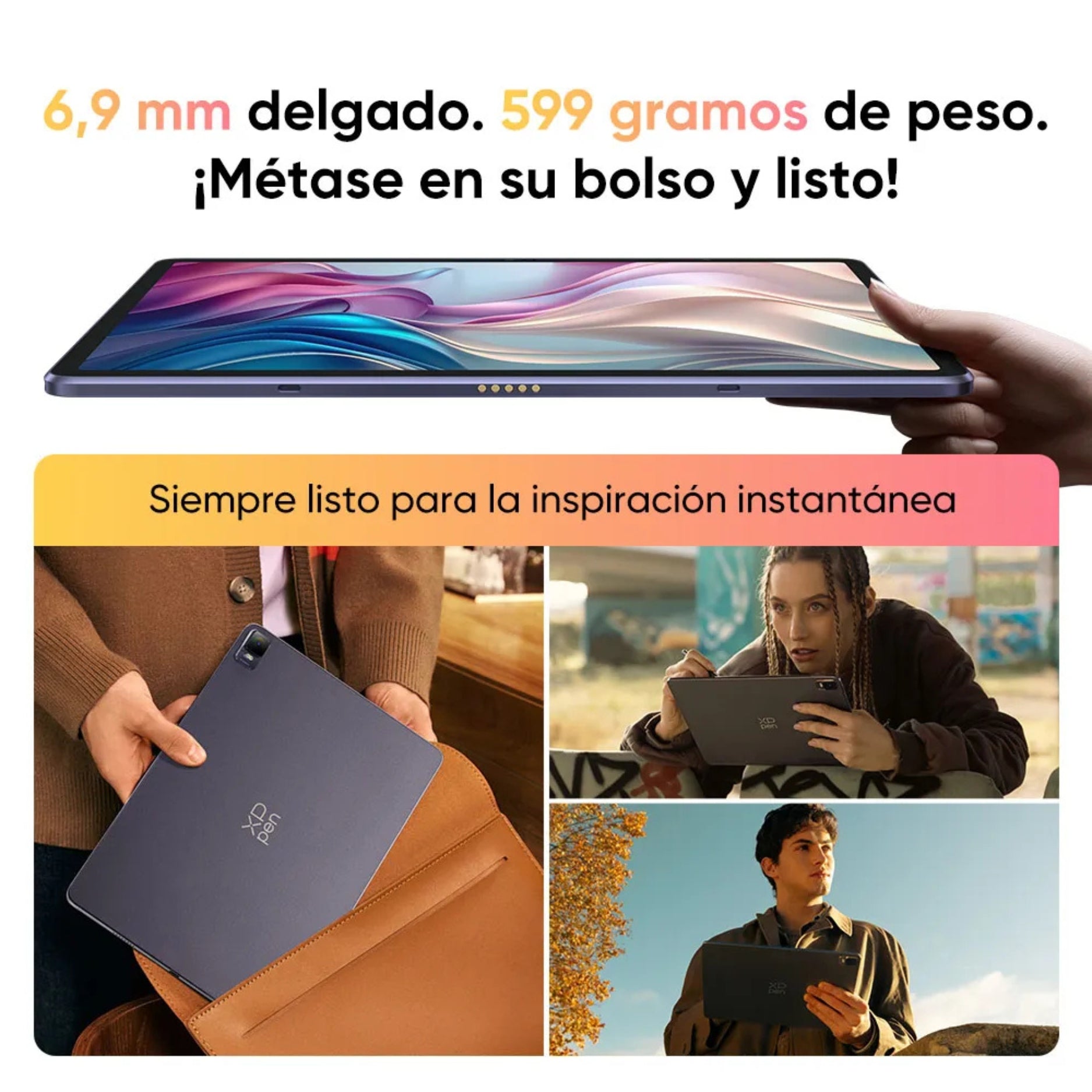 Tablet XPPen Magic Drawing 8GB Ram, 256GB Rom, 12.2" 2K IPS