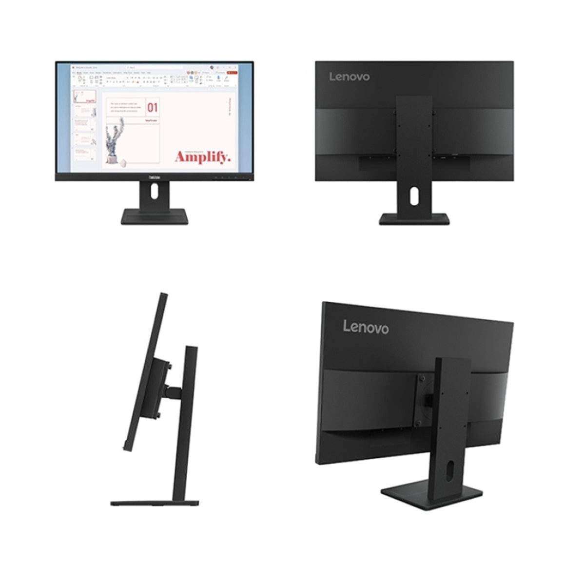 Monitor Lenovo ThinkVision E24-40  23.8" FHD IPS 100Hz HDMI DP VGA-64BAMAR1LA