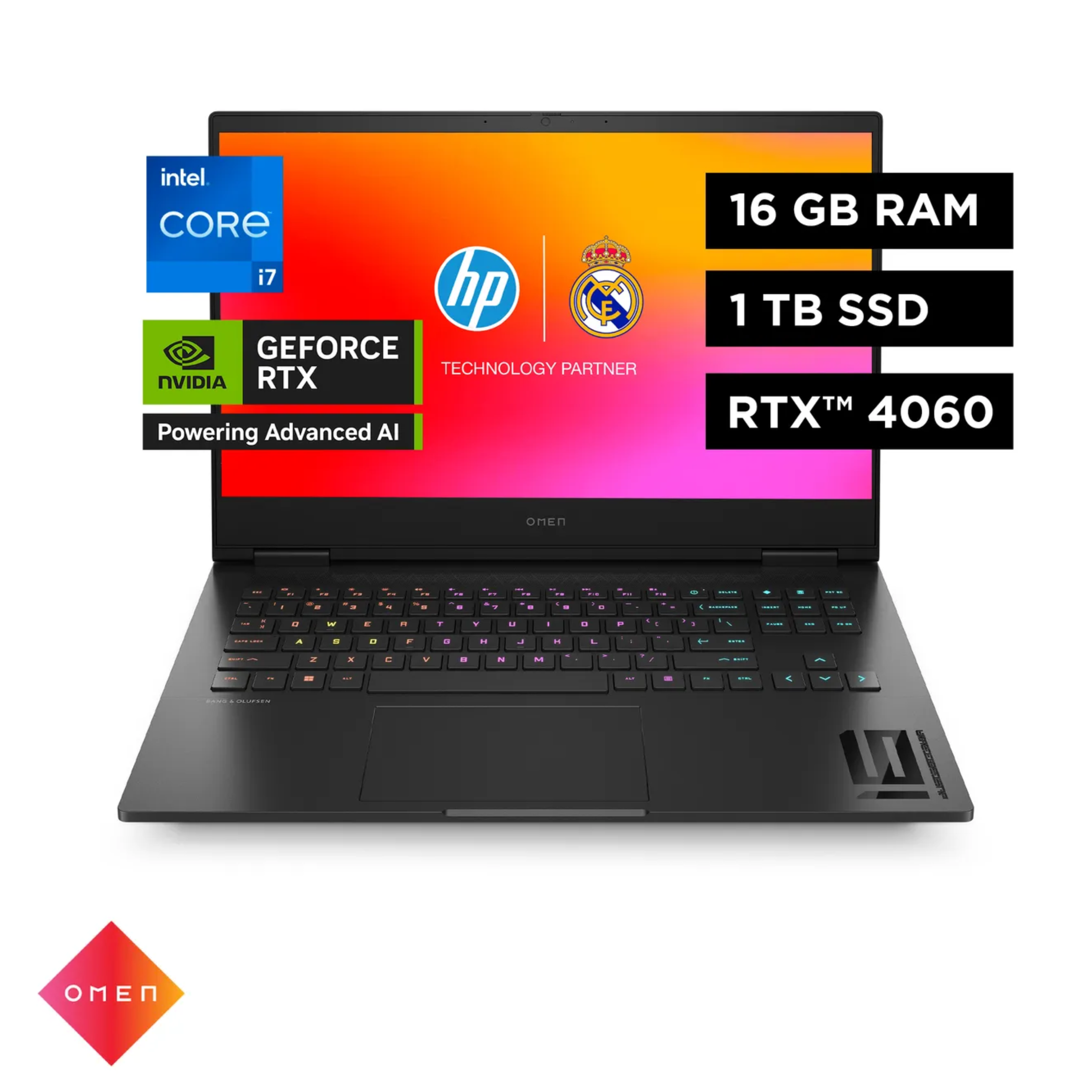 Laptop Gamer HP OMEN 16-wd0012la Core i7-13620H 16GB, SSD 1TB, RTX-4060 8GB, 16.1", Windows 11 (A14LZLA)