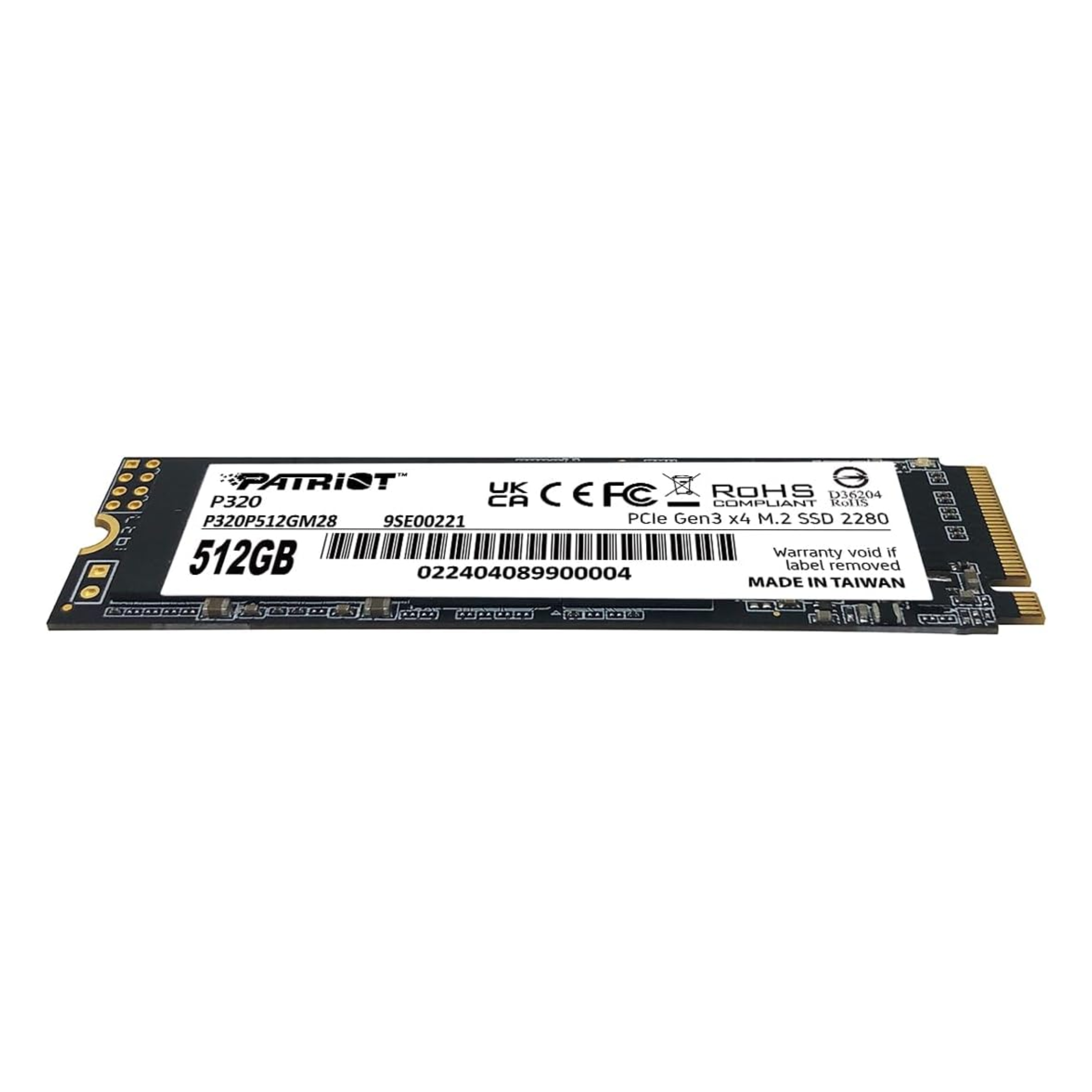 Disco duro solido Patriot P320 512GB PCIe M.2 (P320P512GM28)