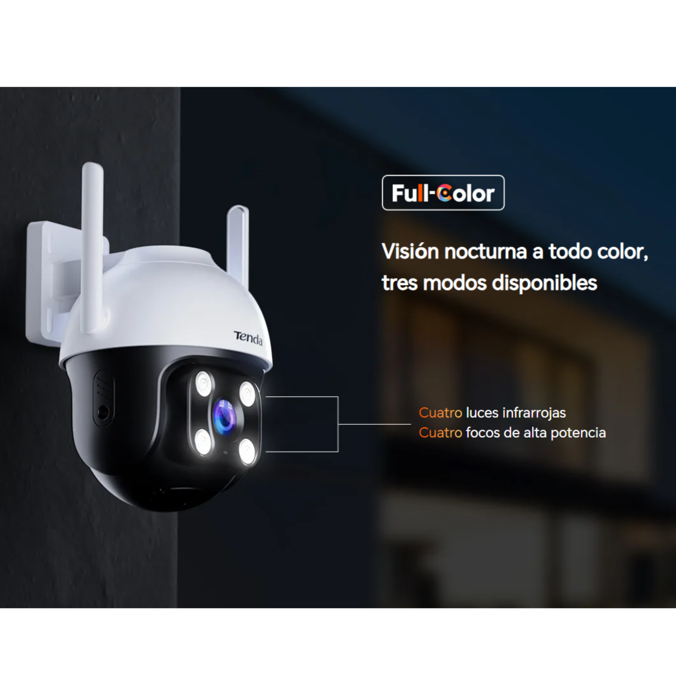 Cámara de seguridad para exterior TENDA RH7-WCA IP PTZ 360° 2560 x 1440P 4MP