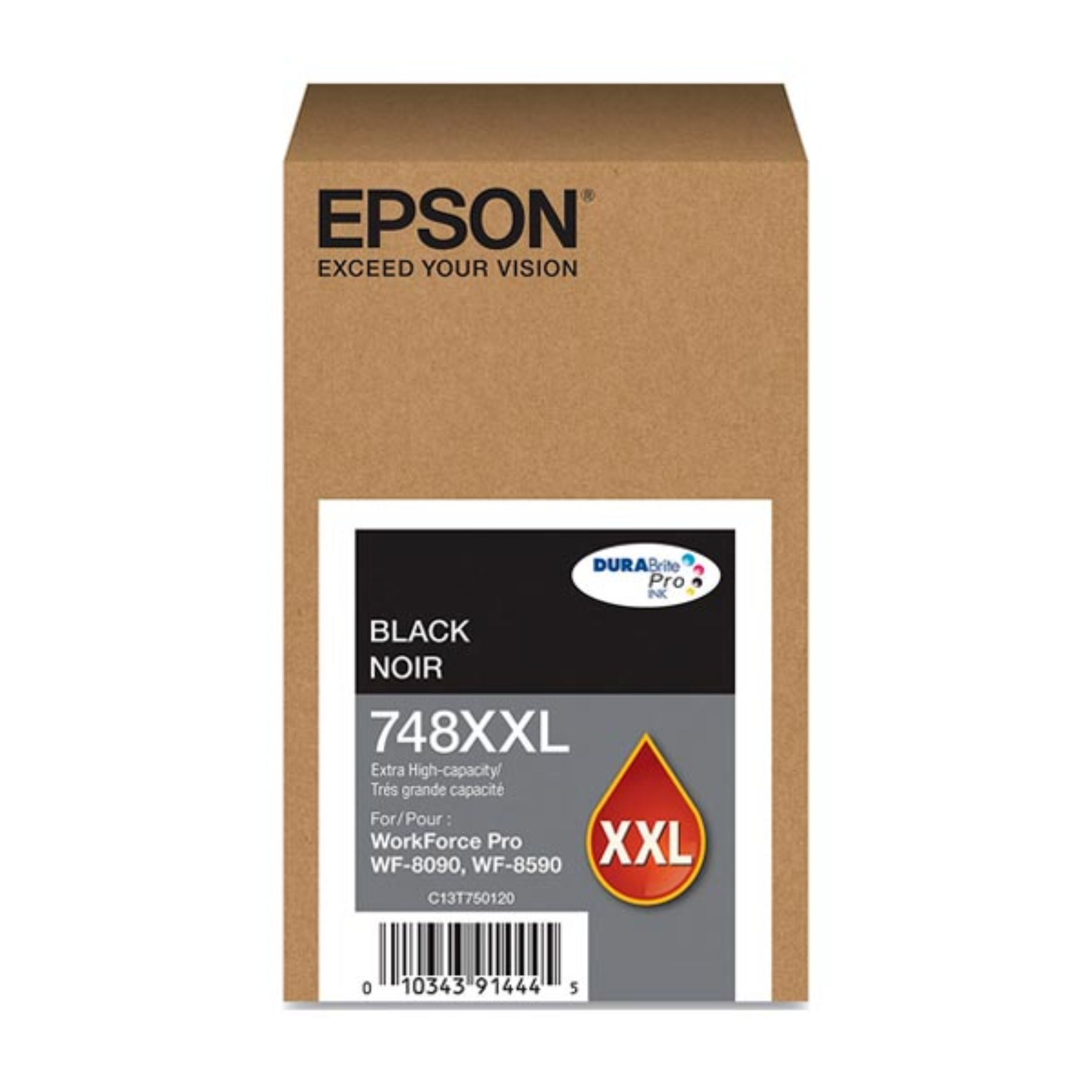 Cartucho de Tinta Epson T748XXL120 Negro WF-6090/6590 202ml