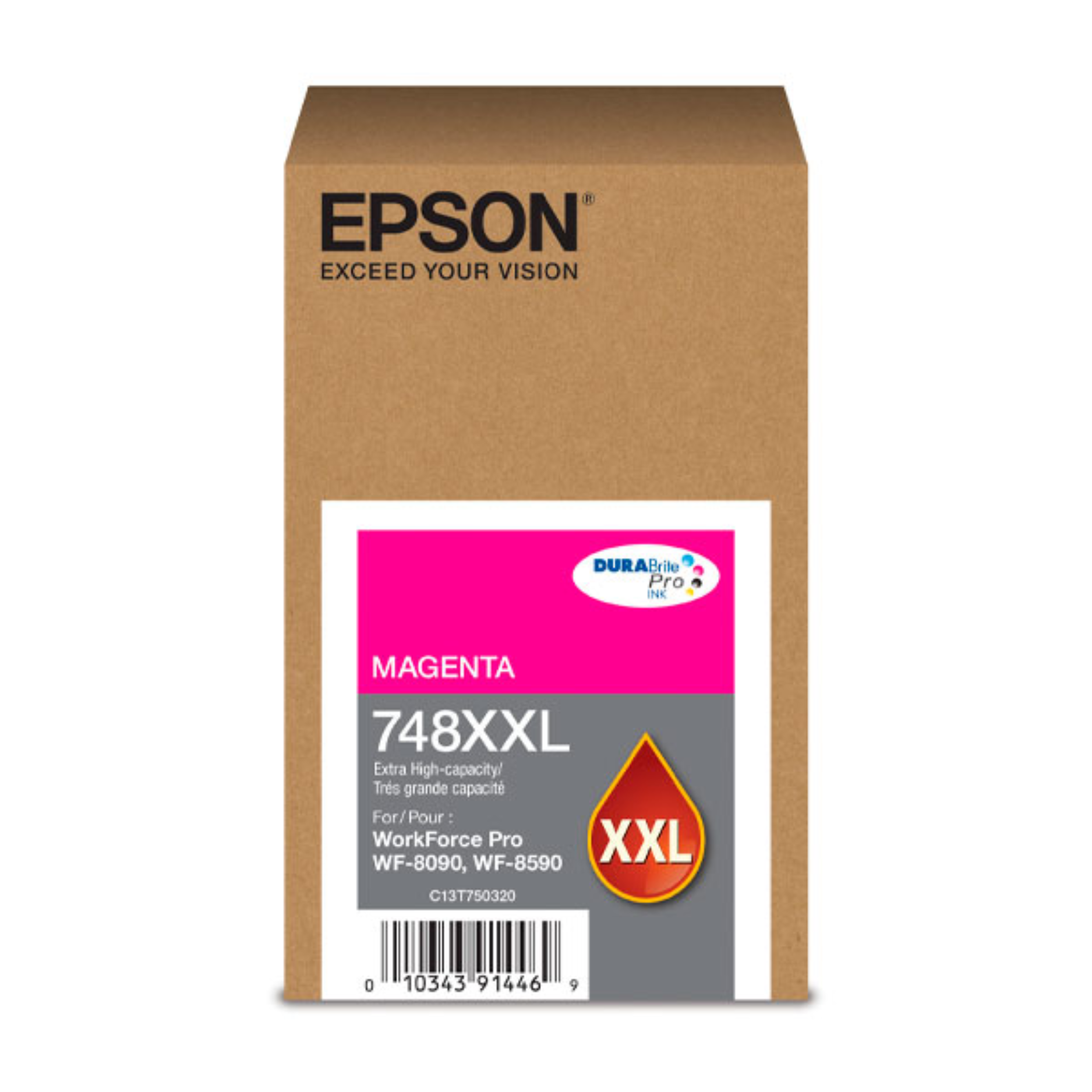 Cartucho de Tinta Epson T748XXL320 Magenta WF-6090/6590 69ml