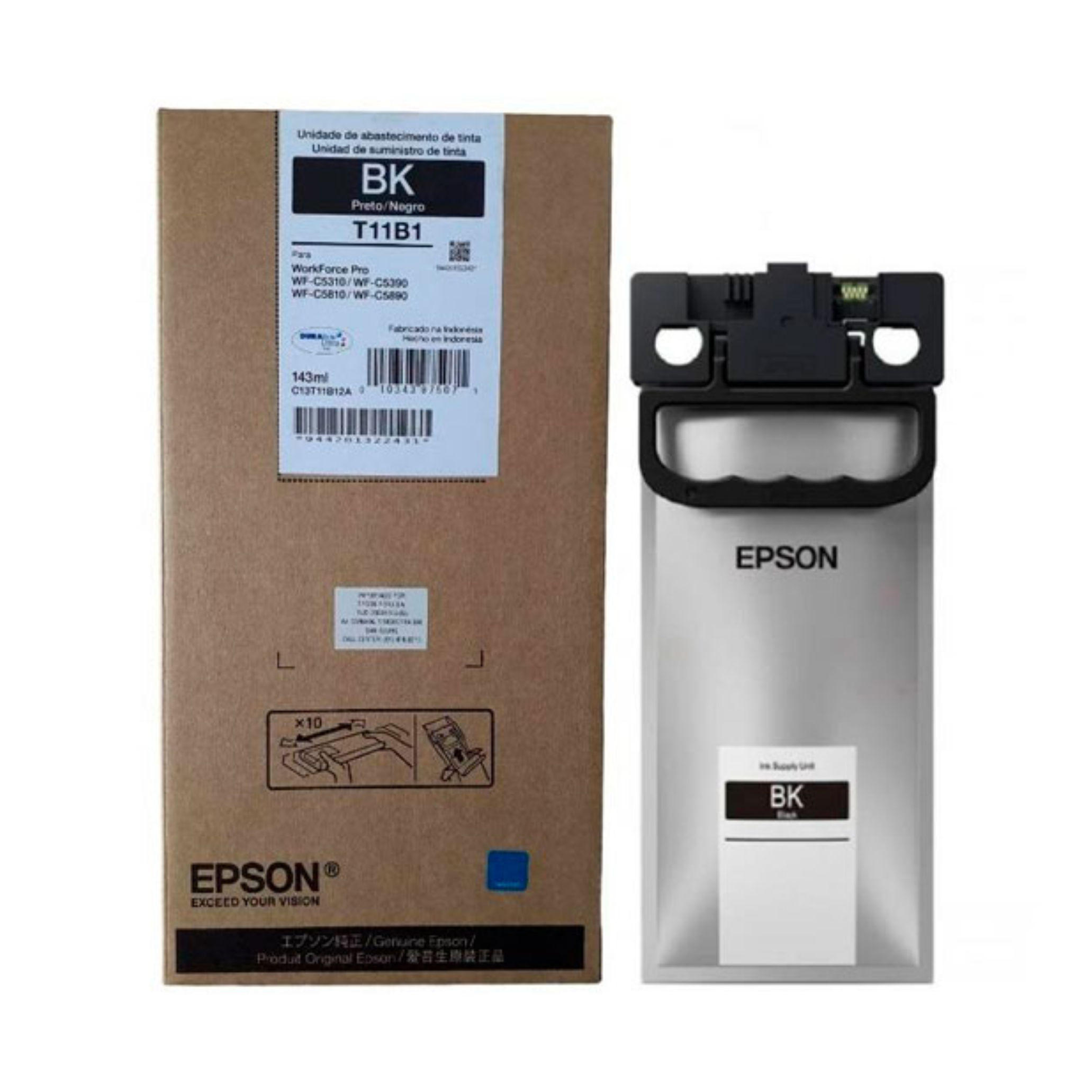 Bolsa de Tinta Epson T11B120-AL BLACK WF-C5310/C5390/C5810/C5890