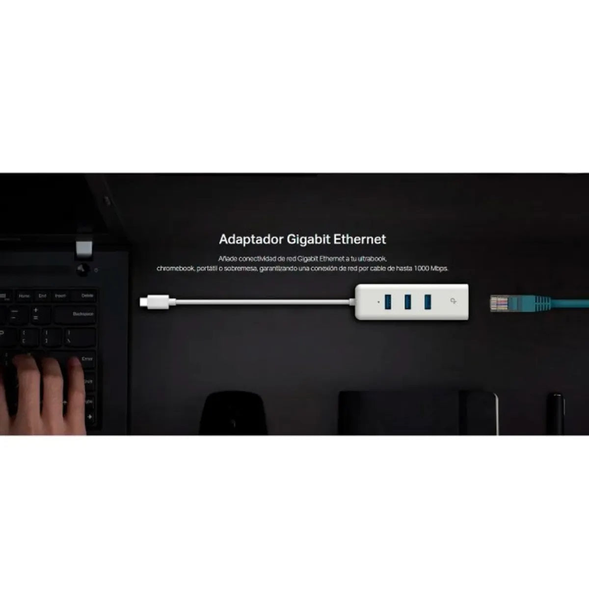 Adaptador USB-C TP-LINK UE330C, Hub 3 puertos Gigabit Ethernet