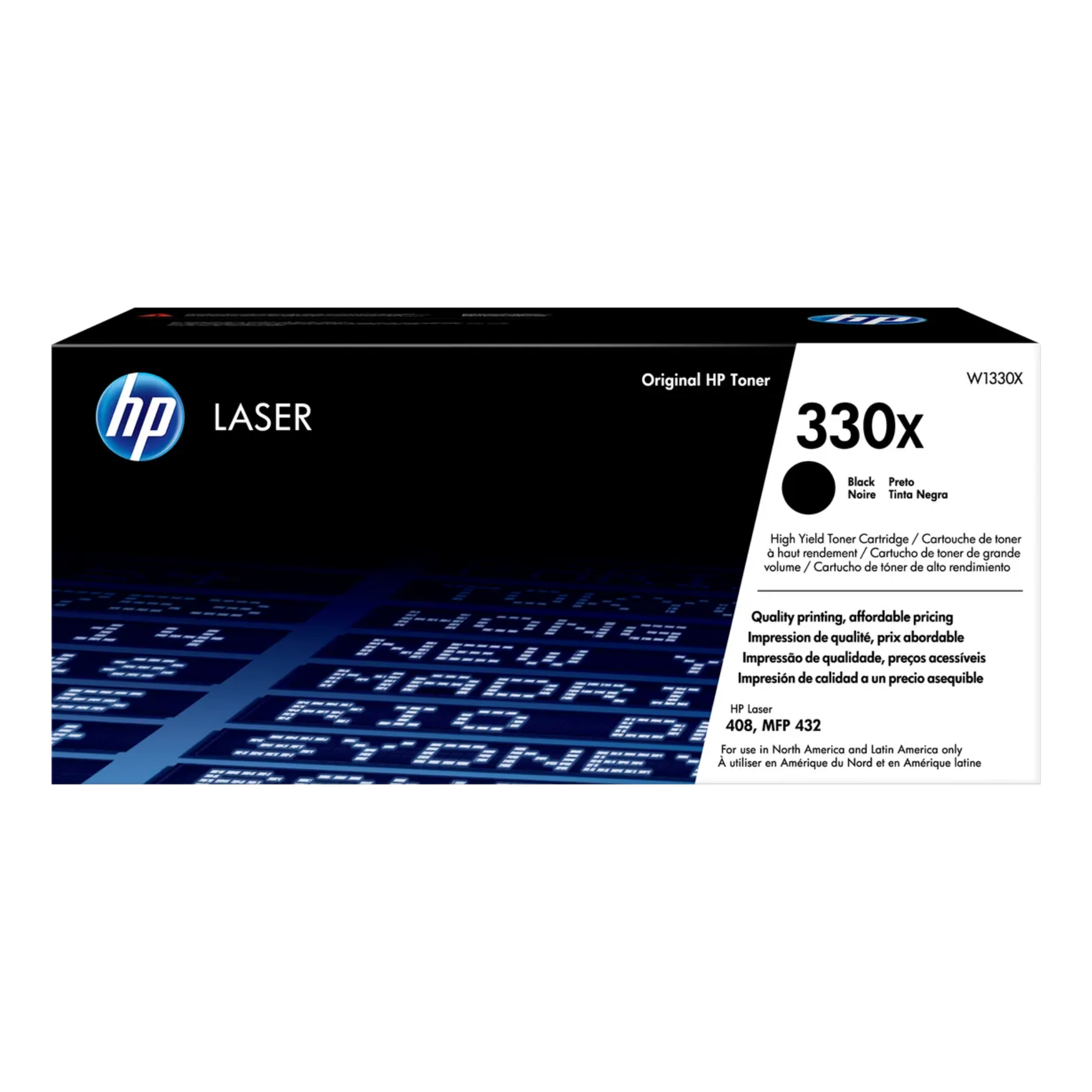 Toner HP 330X Negro (W1330X) LaserJet 408DN/432FDN 15,000 Pag.