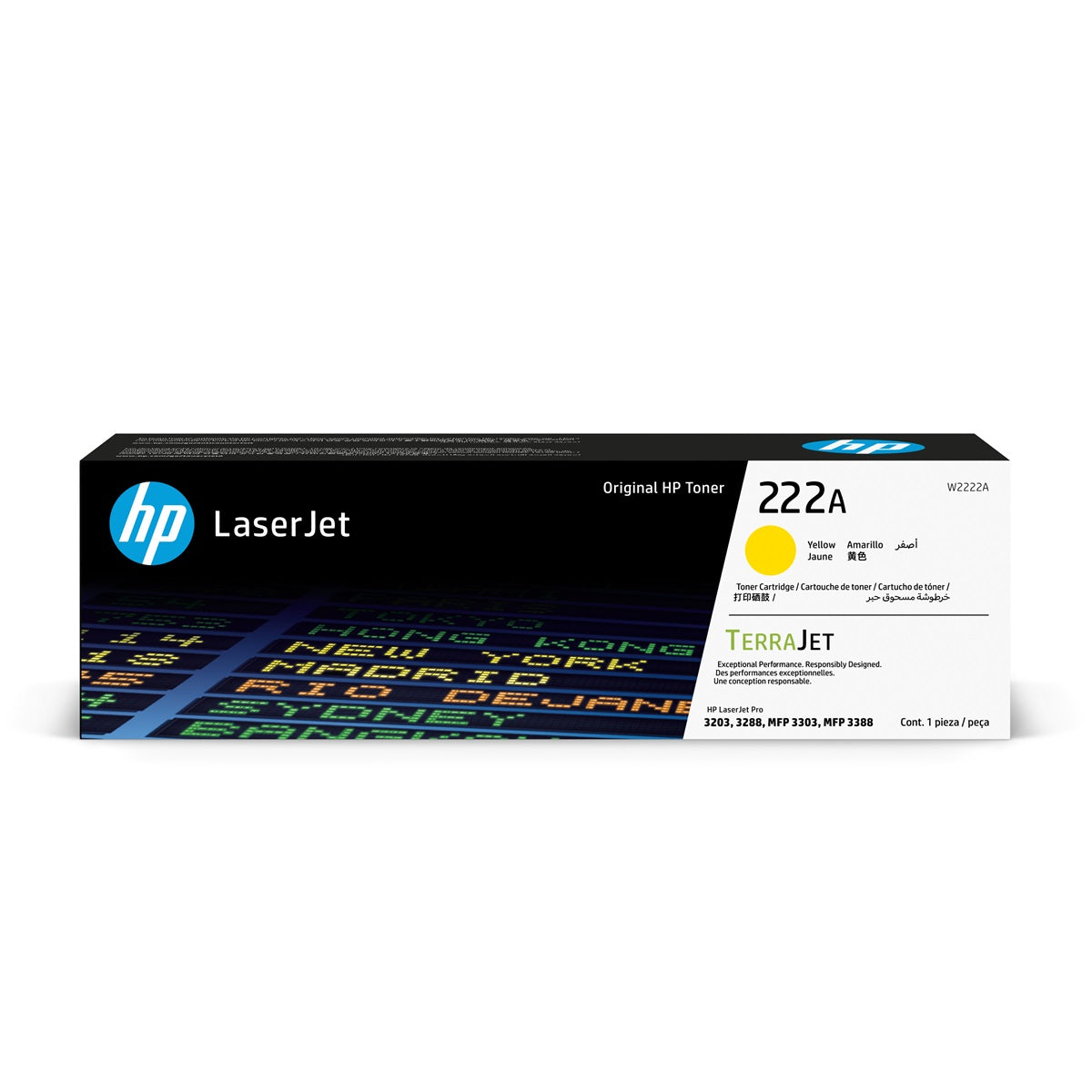 Toner HP W2222A (222A) LJ M3303 Yellow 1,200 PGS