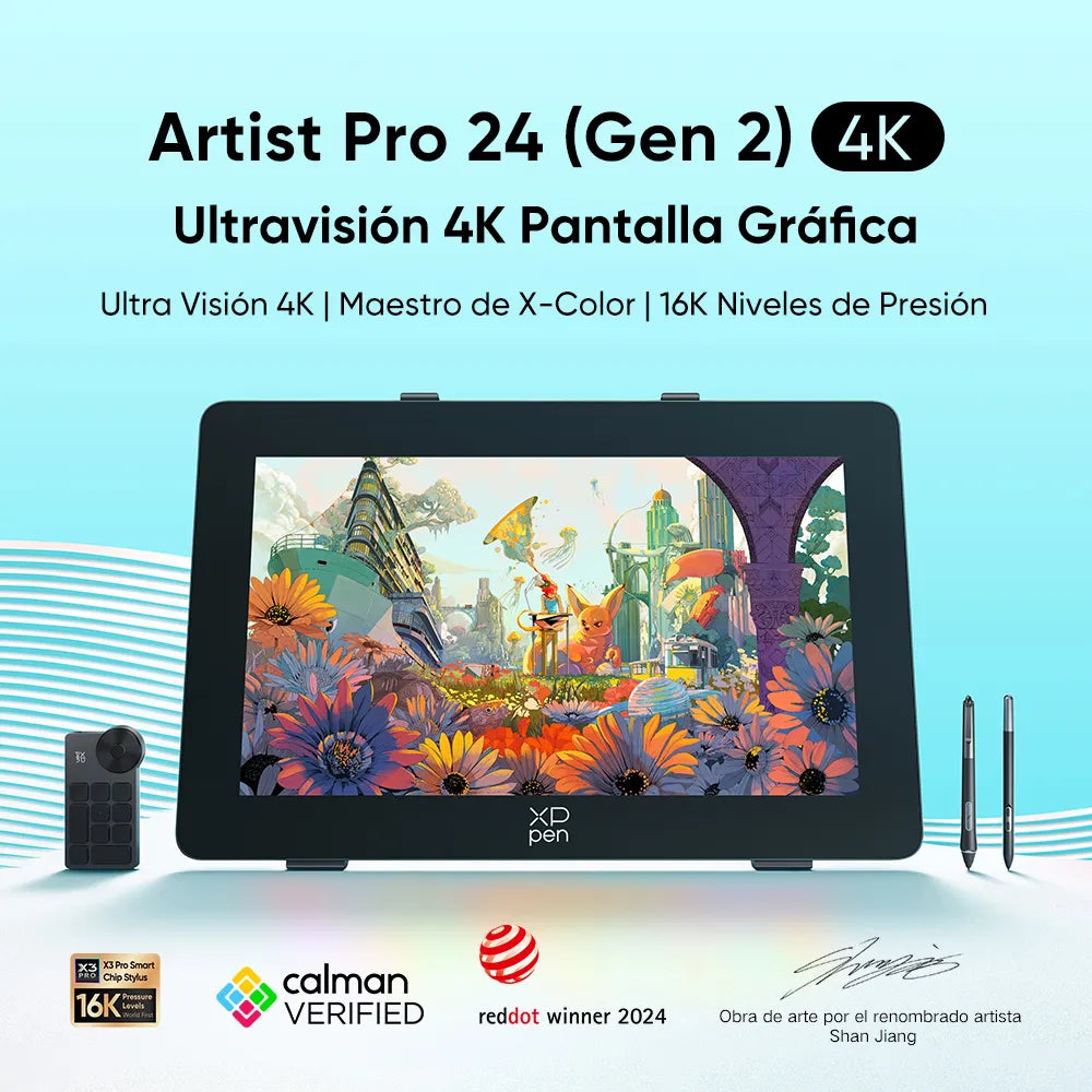 Pantalla Gráfica XPPen Artist Pro 24 (Gen 2) 4K UHD
