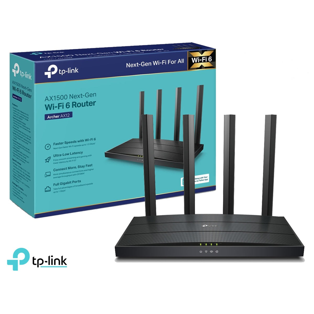 Router TP-Link Archer AX12 Gigabit  AX1500 Wi-Fi 6