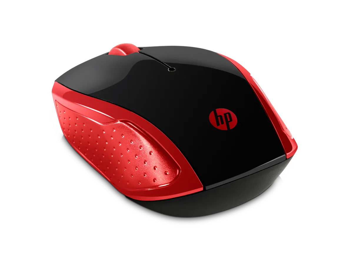 Mouse Inalámbrico HP 200 Rojo (2HU82AA)