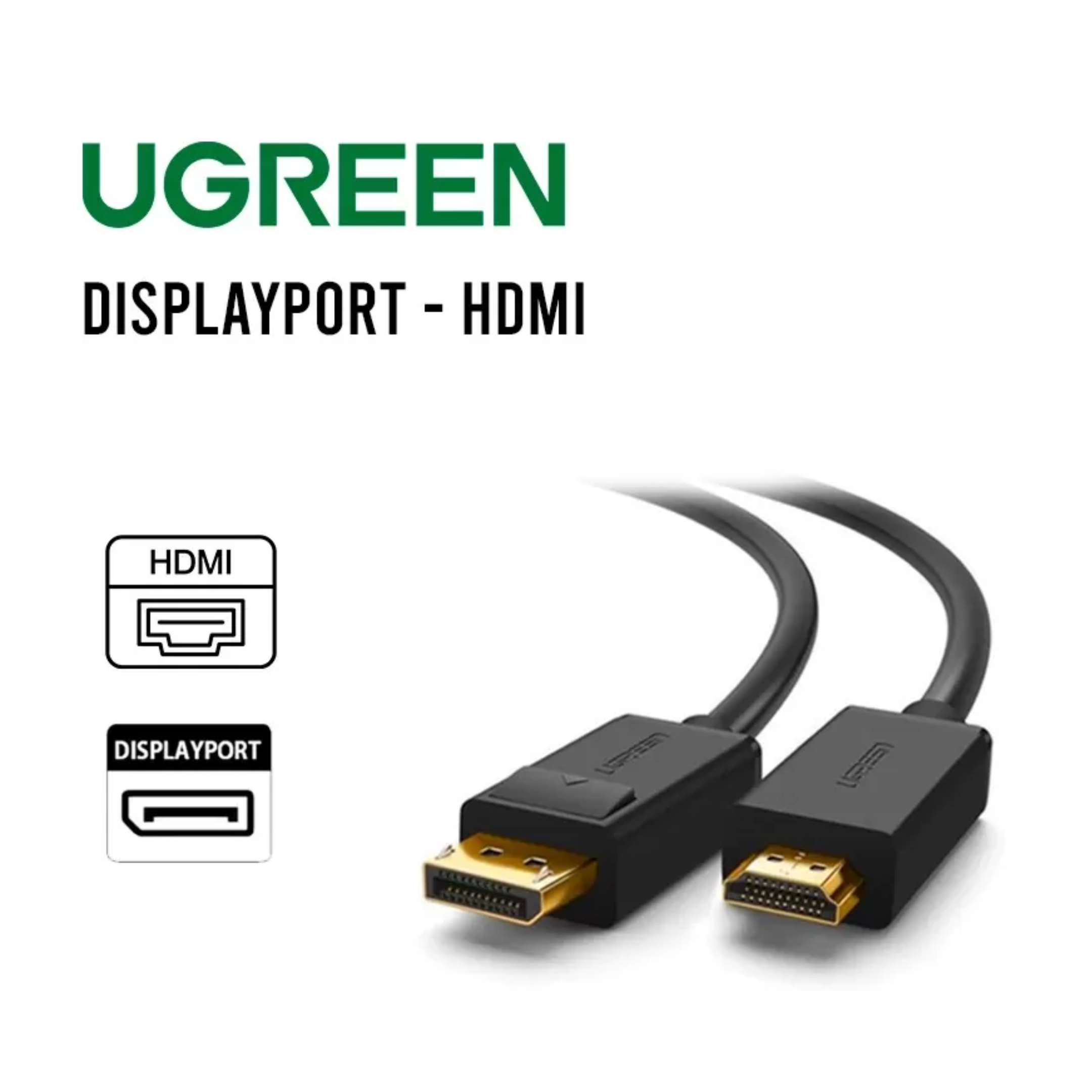 Cable Ugreen DisplayPort a HDMI 3mt (10203)
