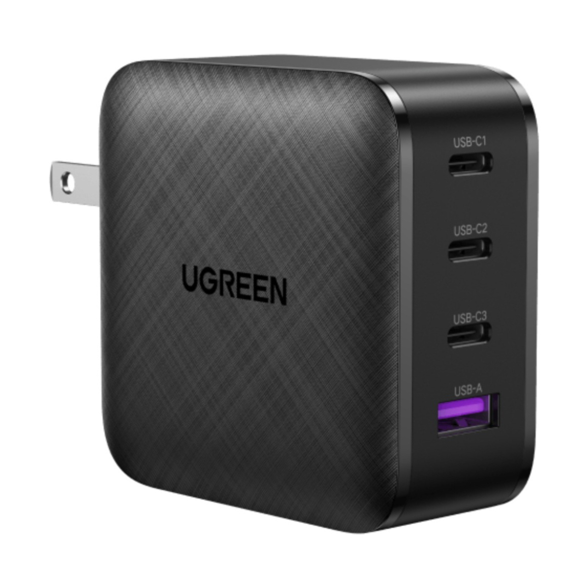 Cargador Ugreen Nexode GaN 65W de carga rápida 3 USB-C + 1 USB-A (70773)