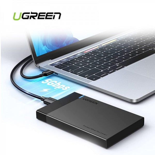 Case Ugreen para disco duro interno Sata 2.5" SSD/HDD USB-C (60734)