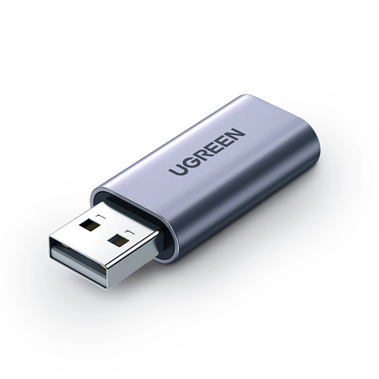 Adaptador USB a Audio Mini Jack 3.5mm Ugreen CM383 Gris (80864)