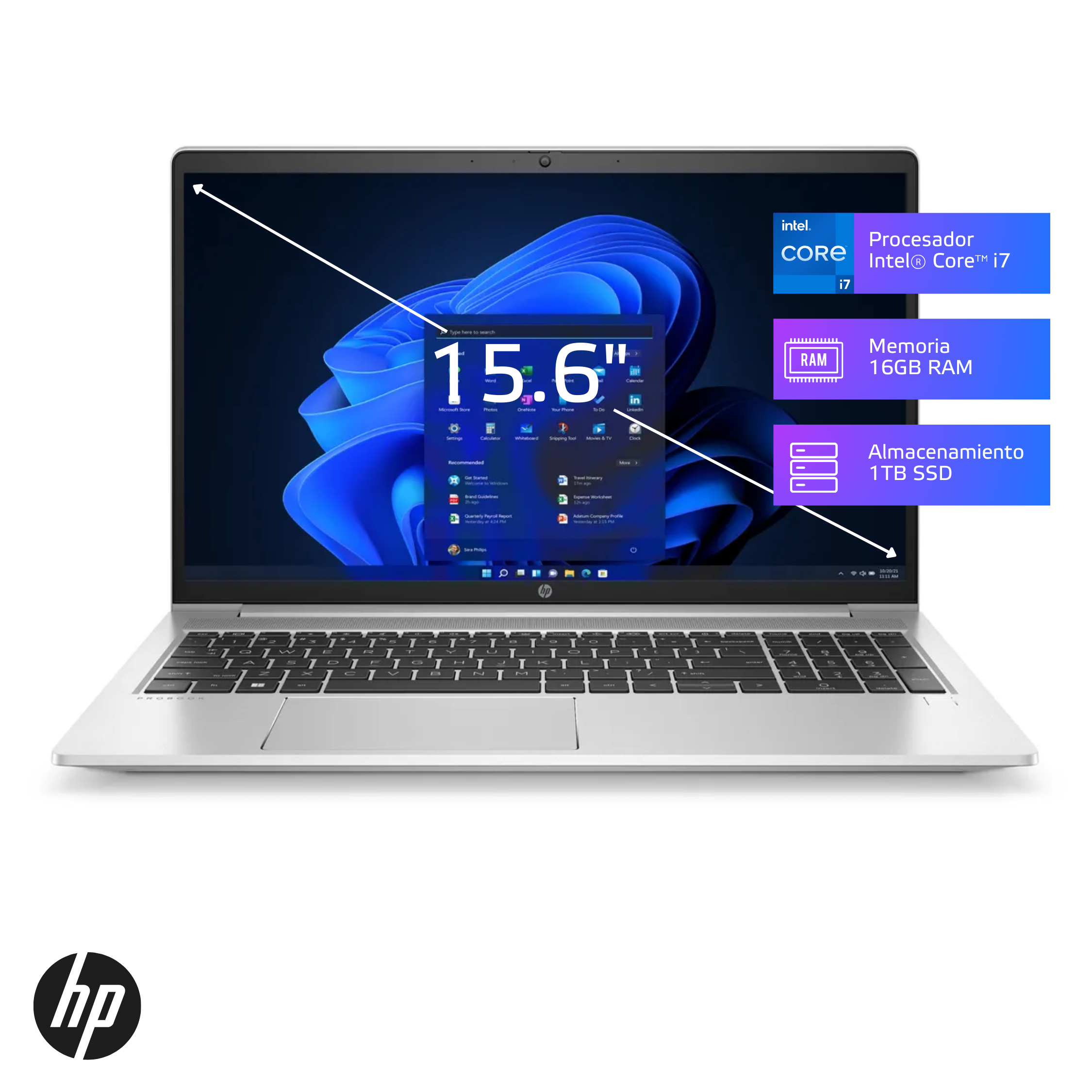 Laptop HP ProBook 450 G10 Core i7-1355U 16GB, SSD 1TB, 15.6" FHD, Windows 11 Pro (7Z7J0LT)