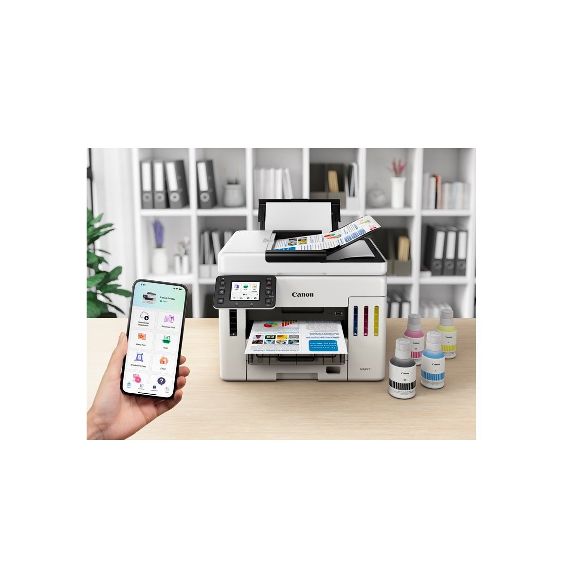 Impresora Multifuncional CANON MAXIFY GX7110 USB, Wi-Fi, Ethernet, ADF