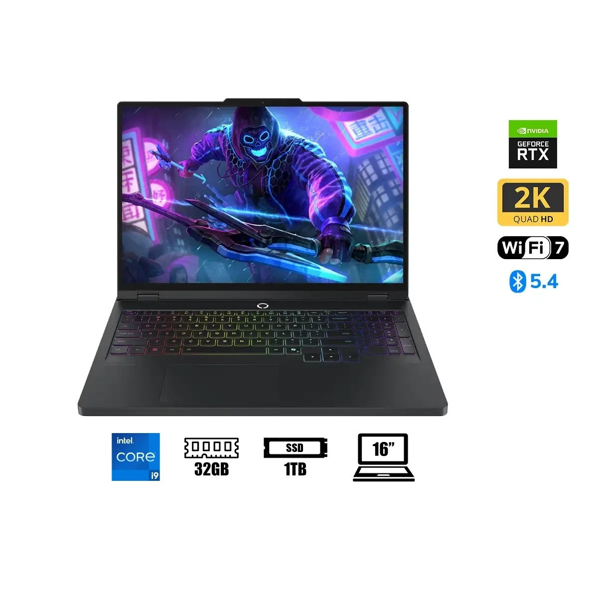Laptop Gamer Lenovo Legión Pro 5 16IRX1 Core i9-14900HX 32GB, SSD 1TB, RTX-5060 8GB, 16", FreeDos (83NN0058LM)