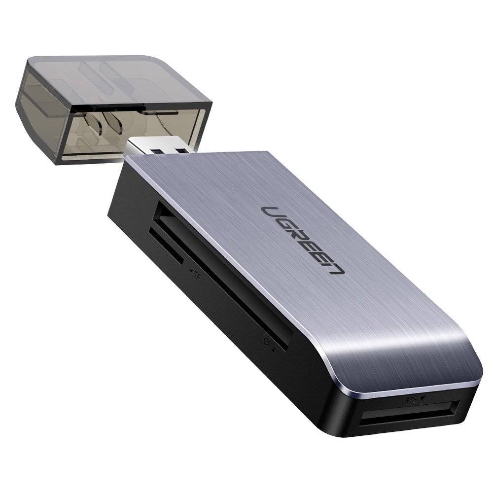 Lector de tarjetas 4 en 1 USB 3.0 Ugreen para SD/Micro SD/CF/MS (50541)