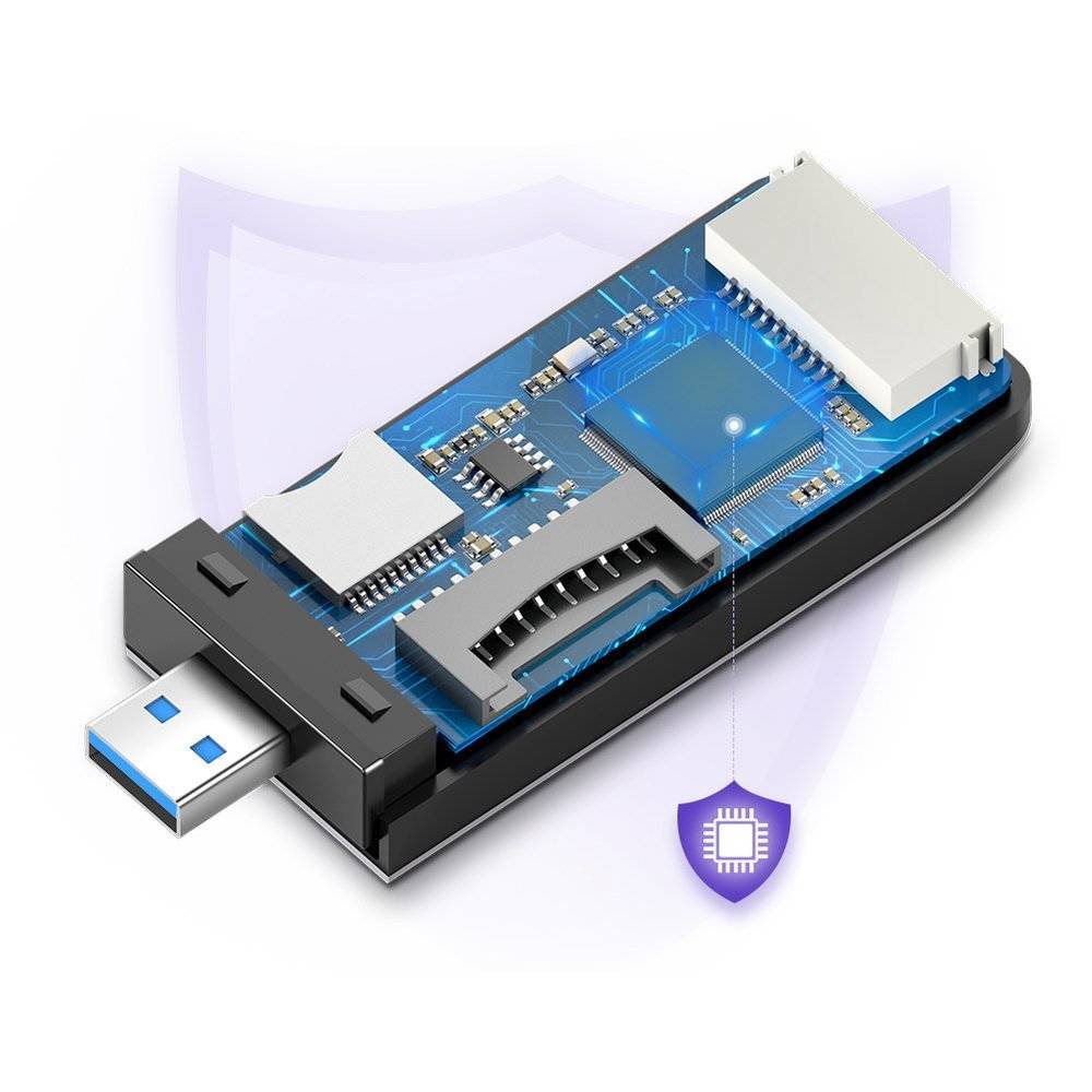 Lector de tarjetas 4 en 1 USB 3.0 Ugreen para SD/Micro SD/CF/MS (50541)