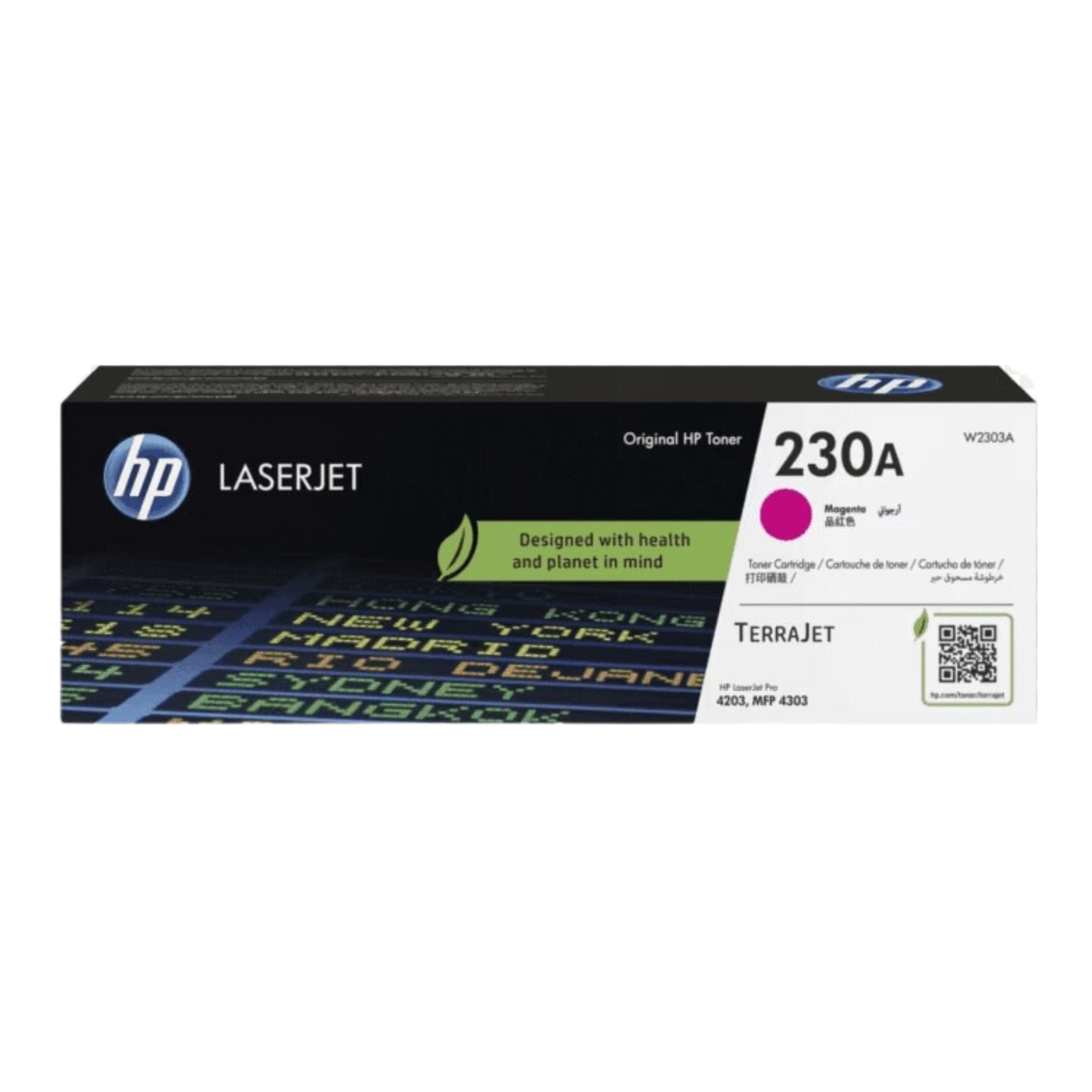 Tóner HP 230A Magenta (W2303A) LaserJet Pro 4303FDW/4203DW 1800 Pag./m