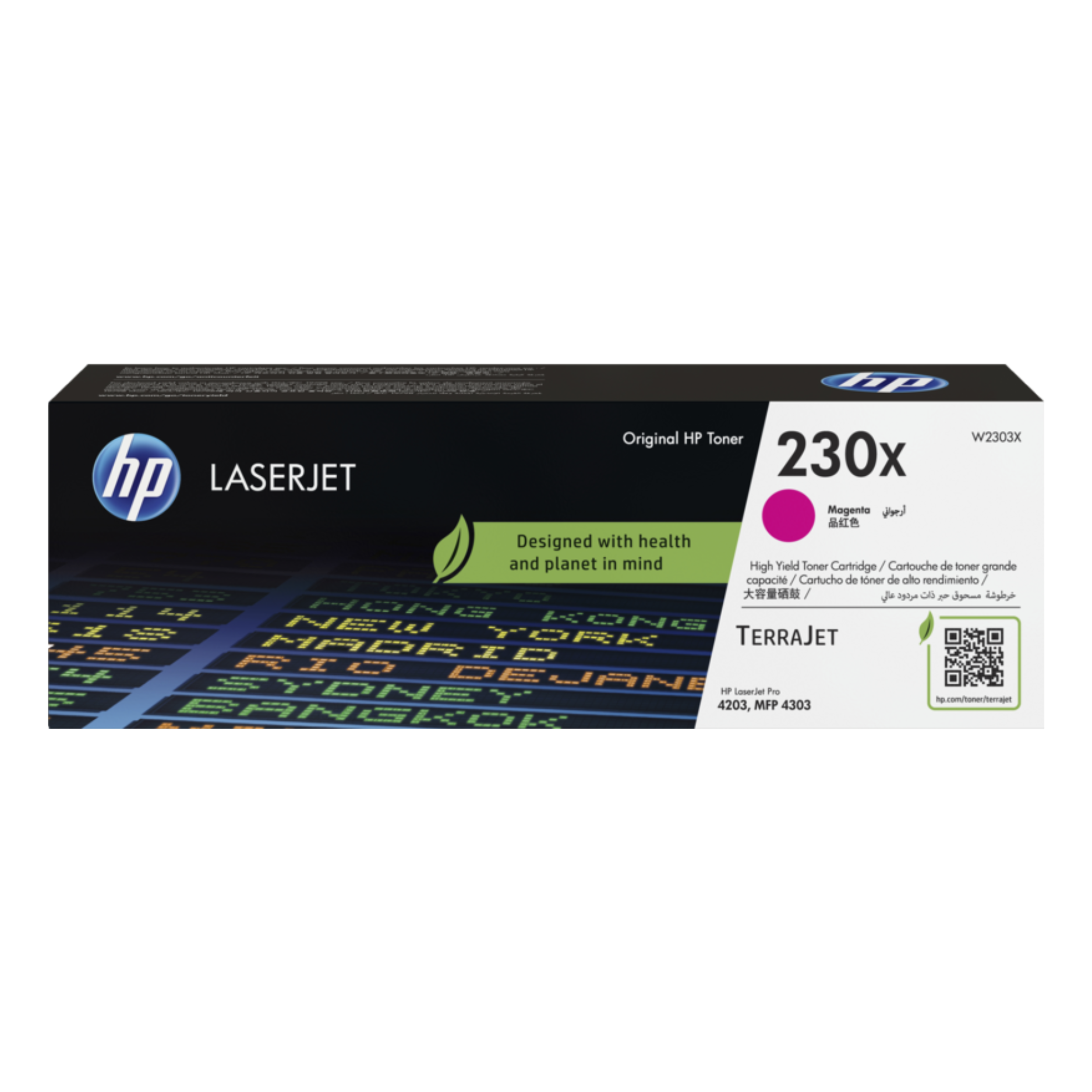 Toner HP 230X Magenta (W2303X) LaserJet Pro 4303FDW/4203DW 5500 Pag.