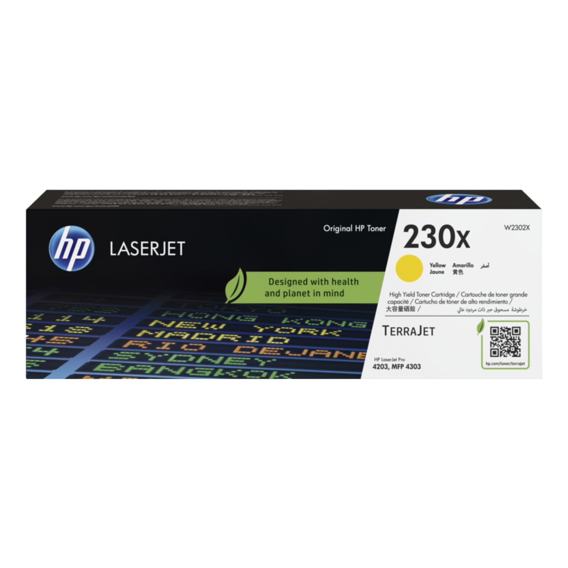 Toner HP 230X Yellow (W2302X) LaserJet Pro 4303FDW/4203DW 5500 Pag.