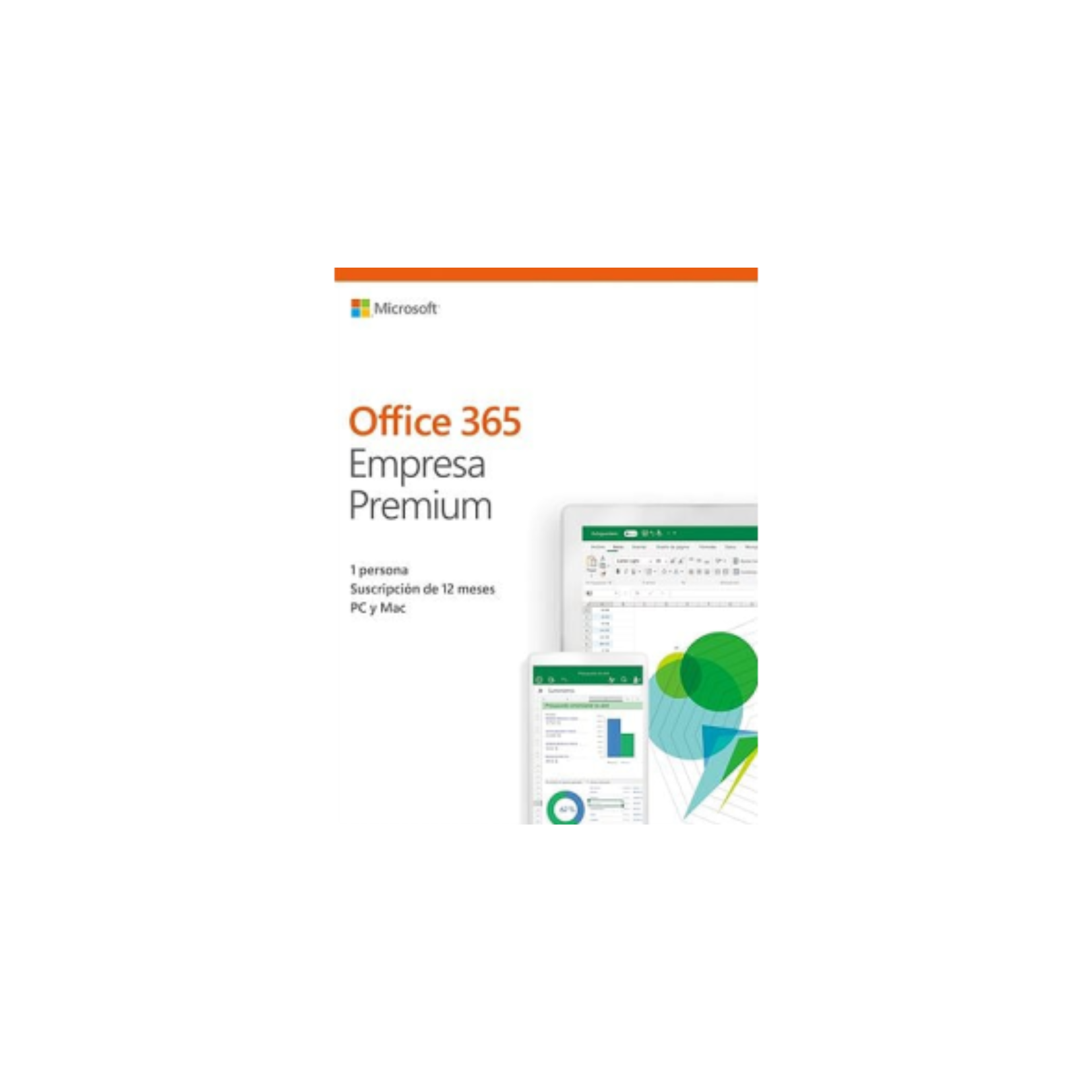 Microsoft Office 365 Empresas, 1 Usuario, 12 Meses (KLQ-00219L)